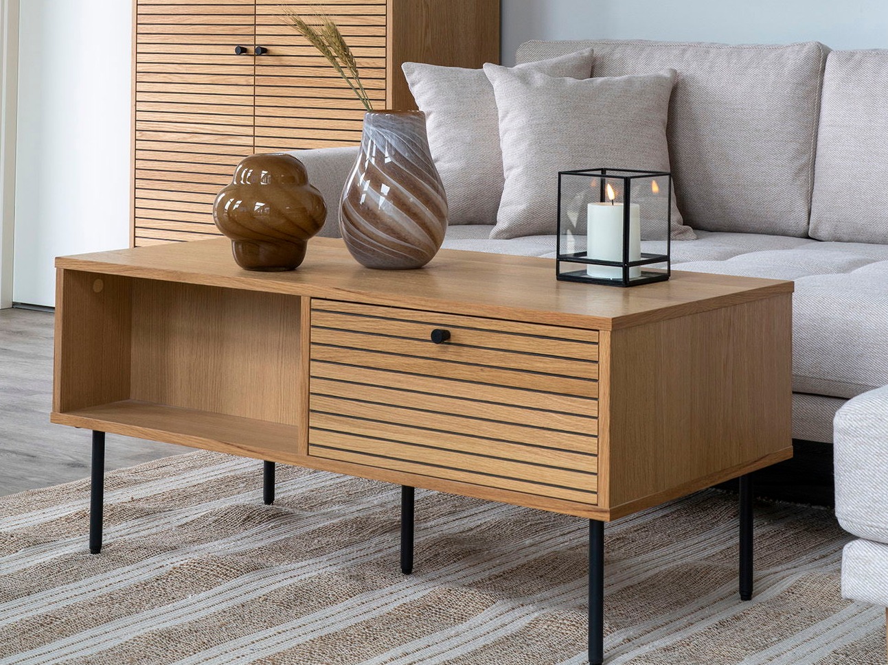Couchtisch Elbelme 107 (Eichenholzoptik)