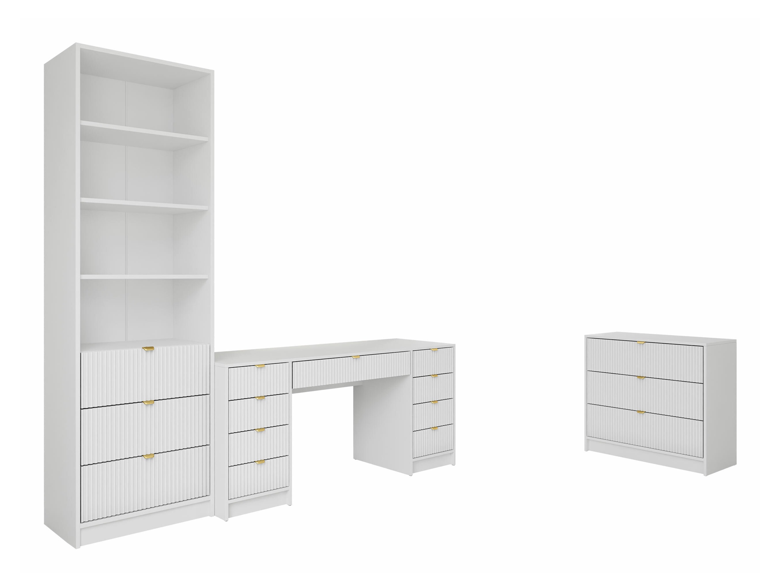 Büro-Set Comfivo Papilio VI (Weiss)