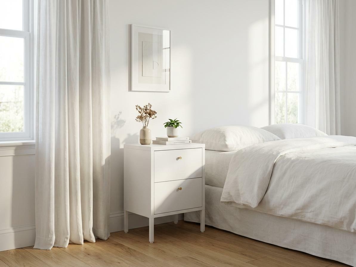 Nachttisch Lirfloi 100 (Weiss)