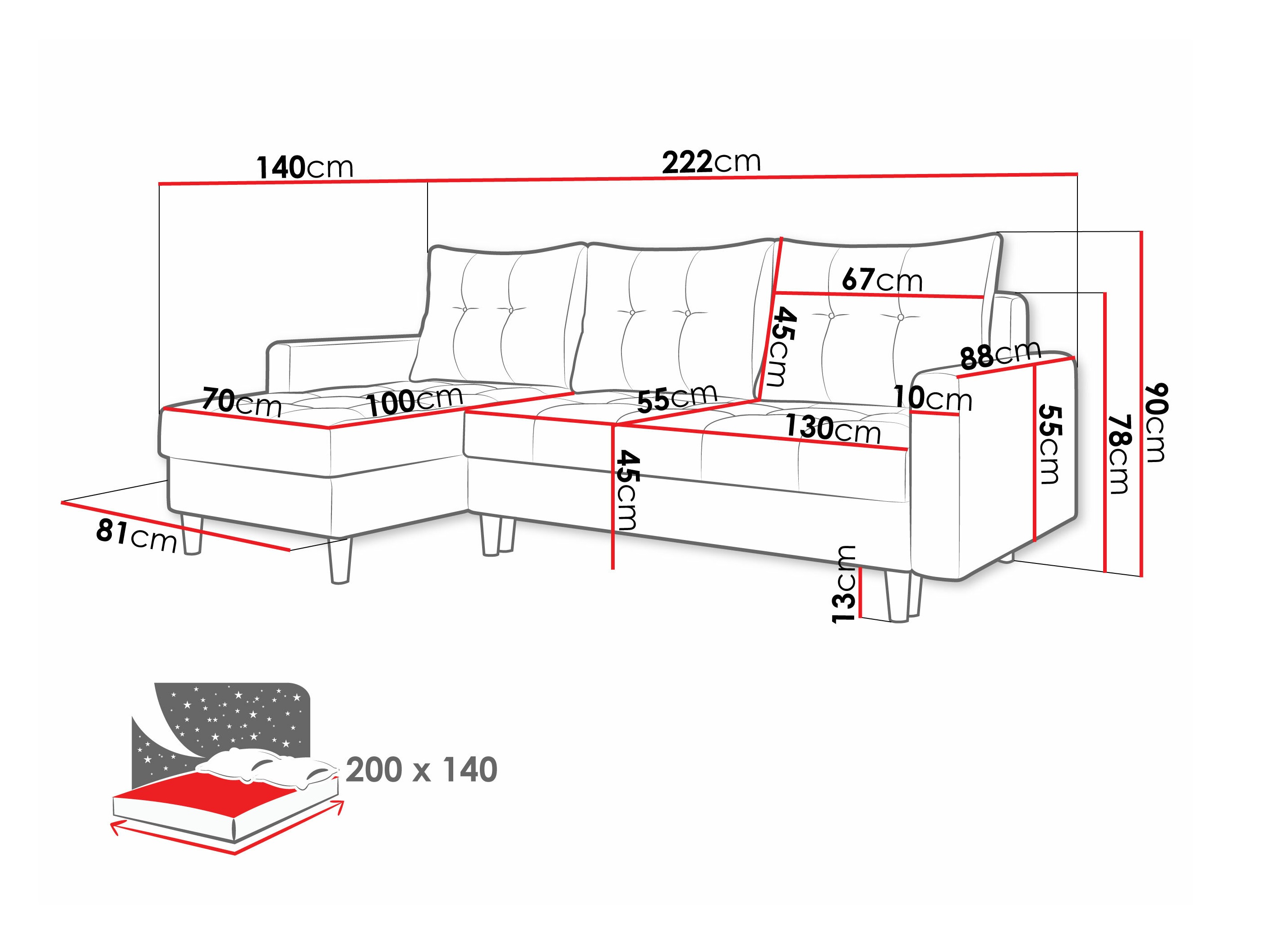 Ecksofa Boulder 100 (Malmo 16)
