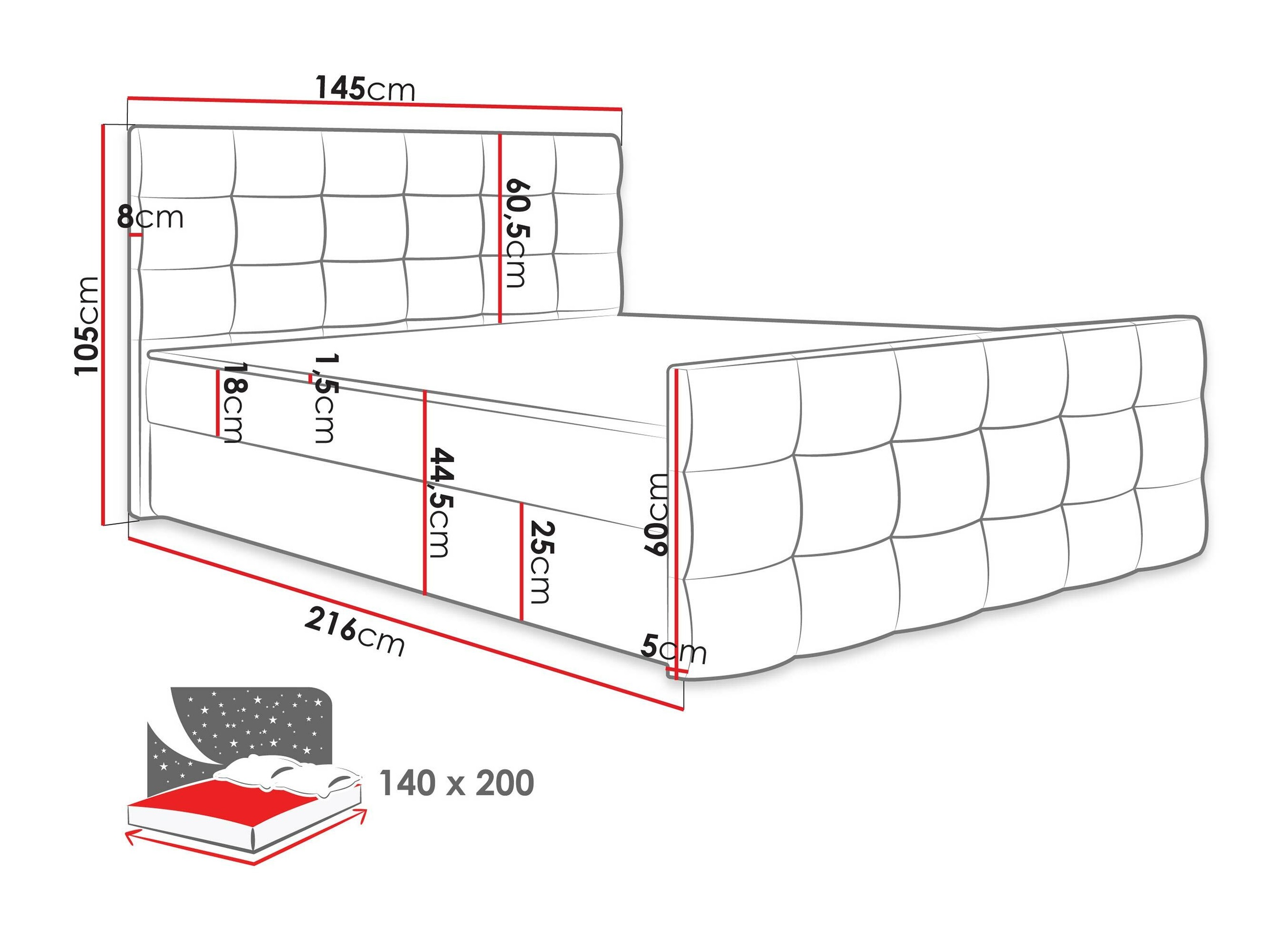 Boxspringbett Memphis 113 (Rico 01)