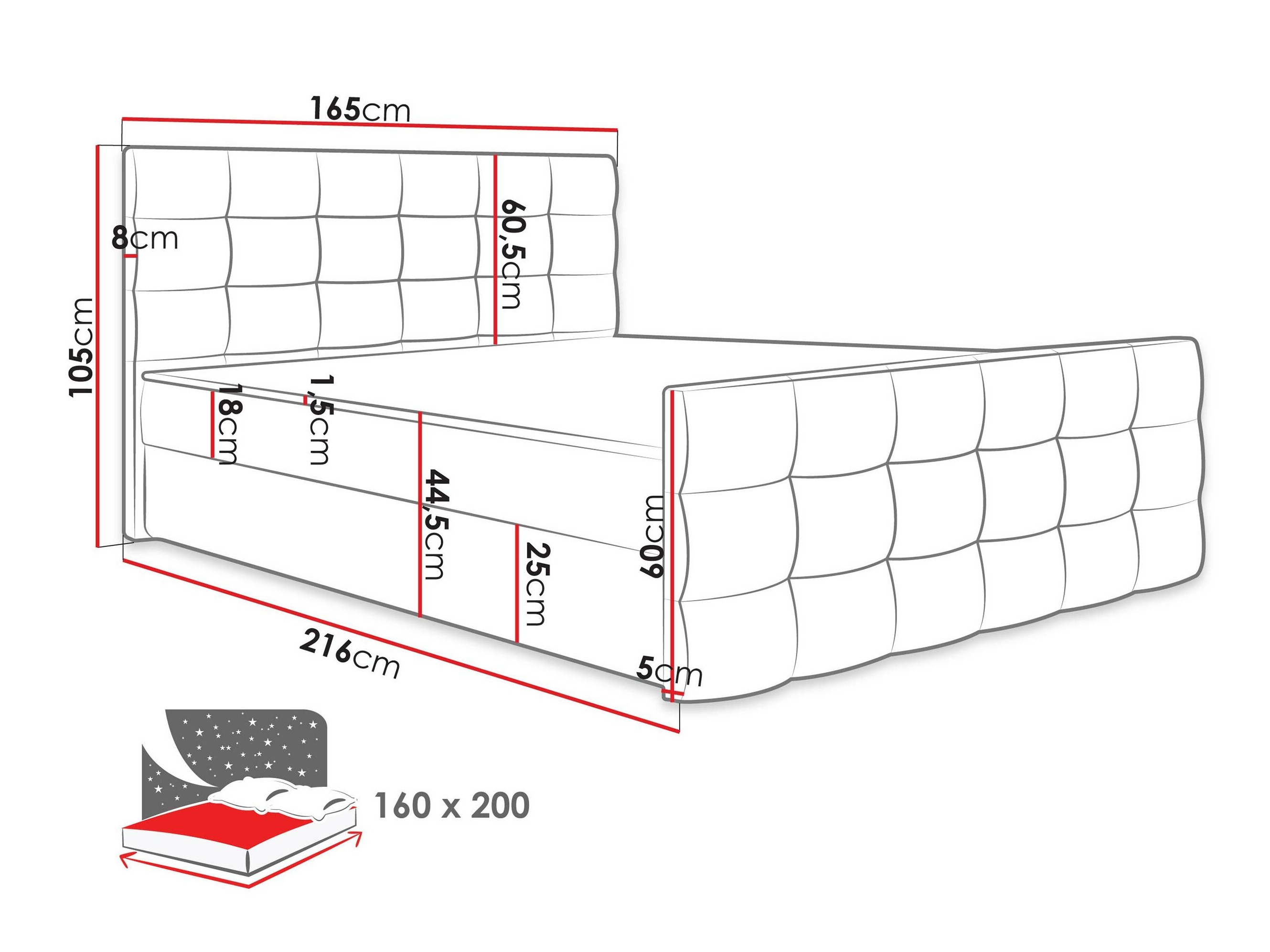Boxspringbett Memphis 113 (Rico 20)