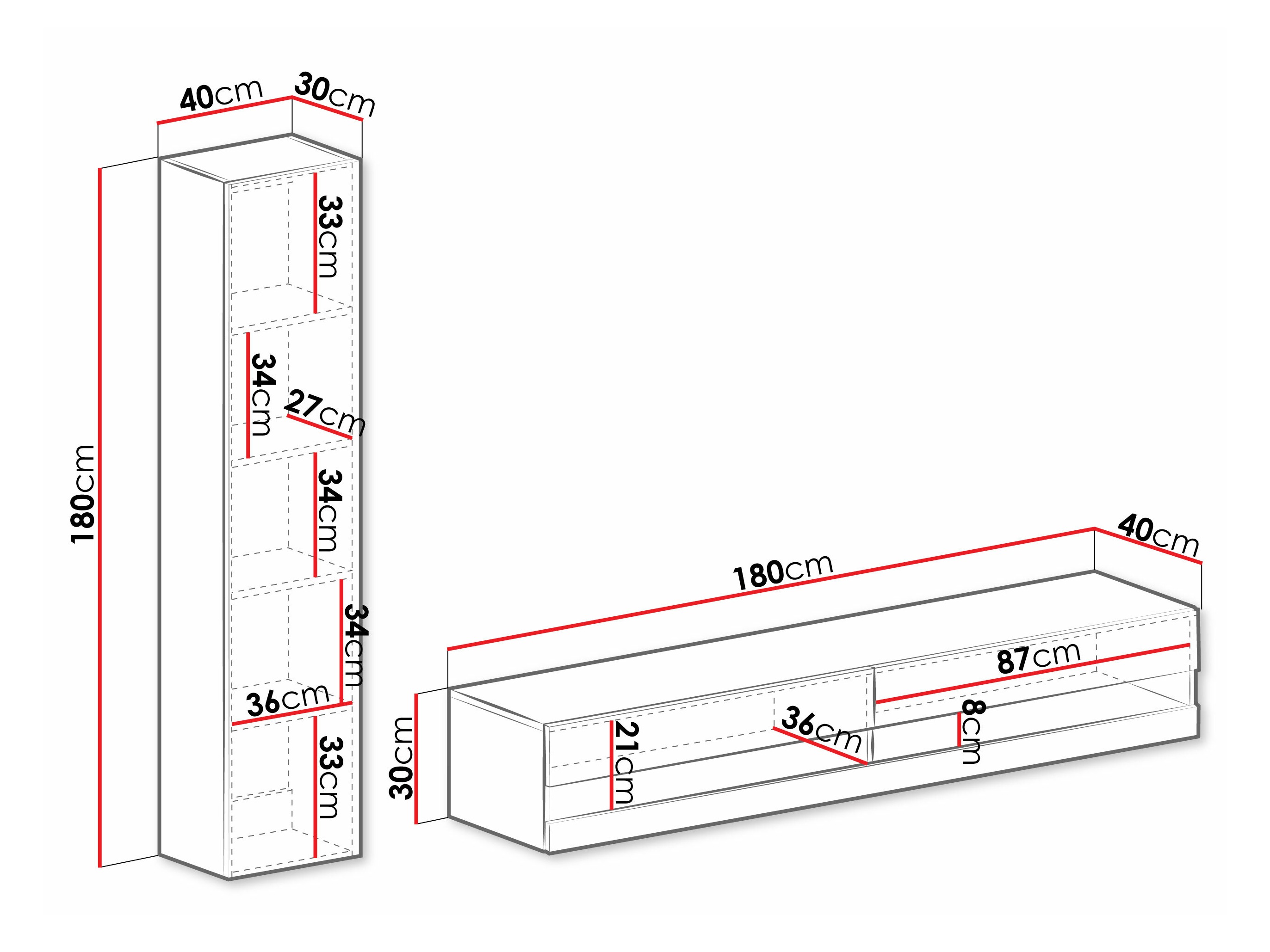Wohnzimmer-Sets Venenou 114 (Schwarz + Schwarz glänzend)