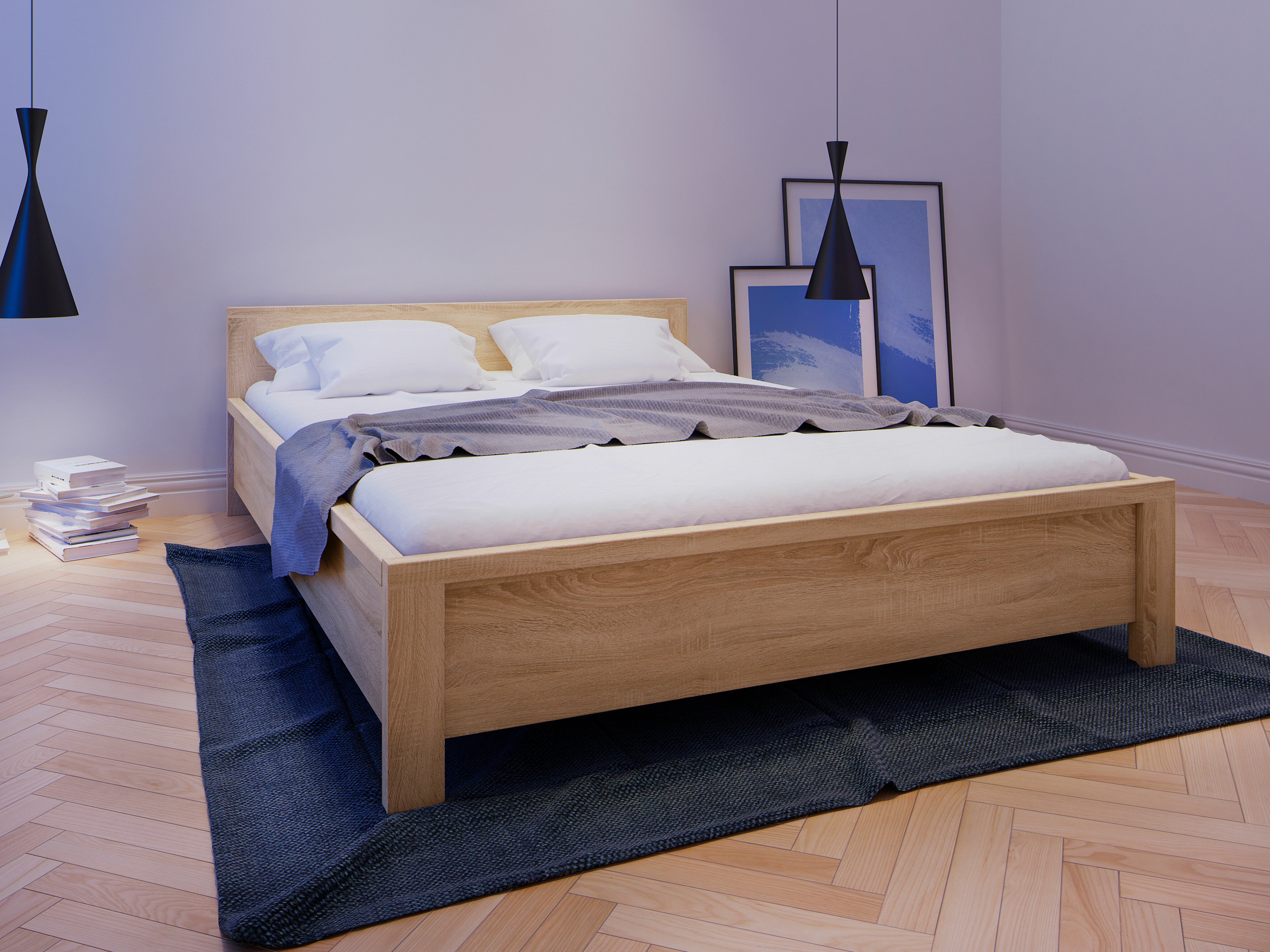 Bett Nolroma 121 (Sonoma-Eiche)