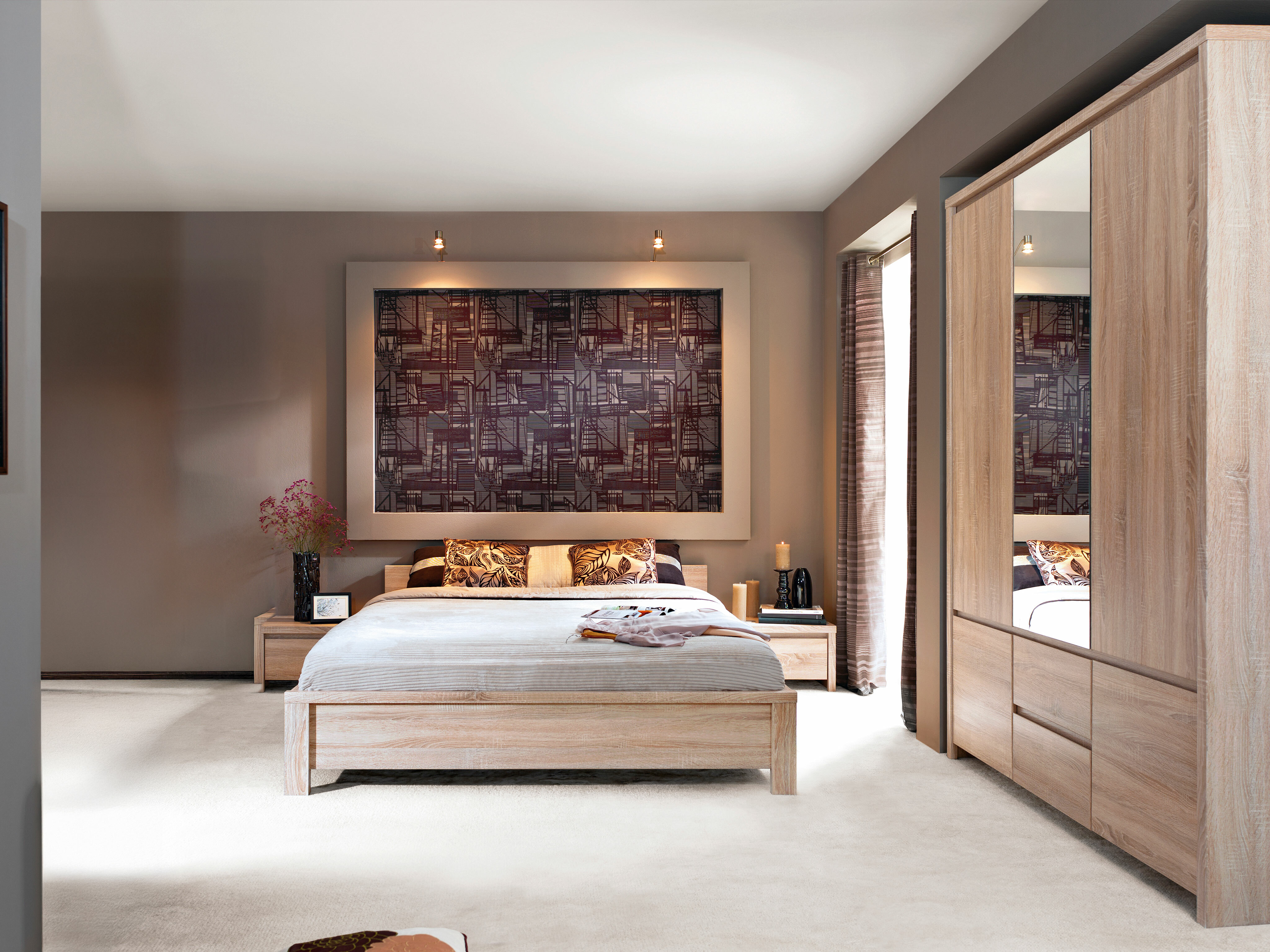 Bett Nolroma 120 (Sonoma eichenholz)