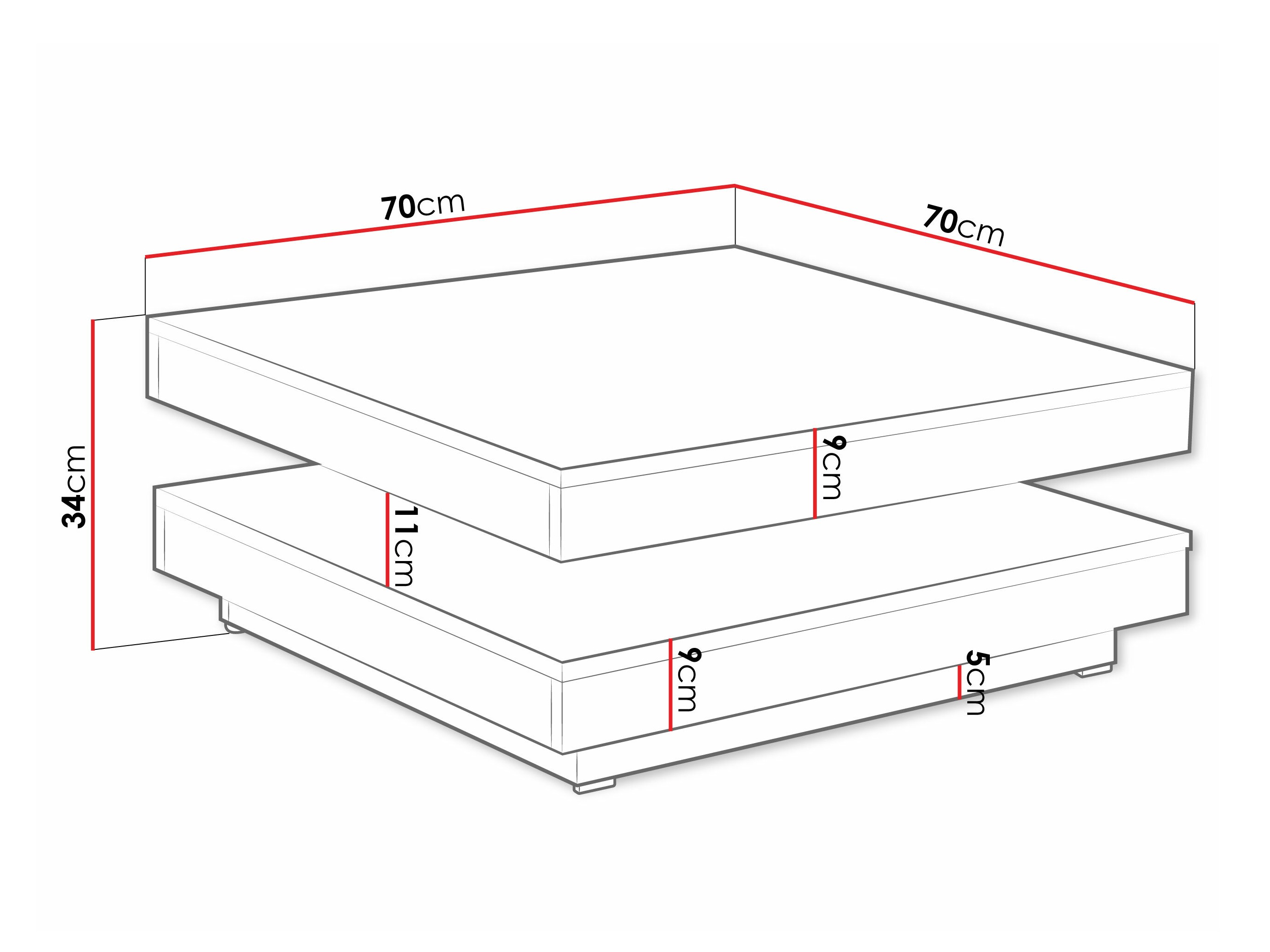 Couchtisch-Transformer Comfivo 385 (Wotan Eiche + Weiss)