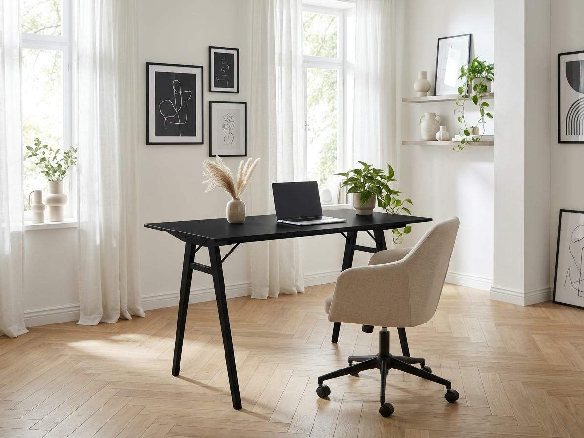 Bürotisch Brea 109 (Schwarz)