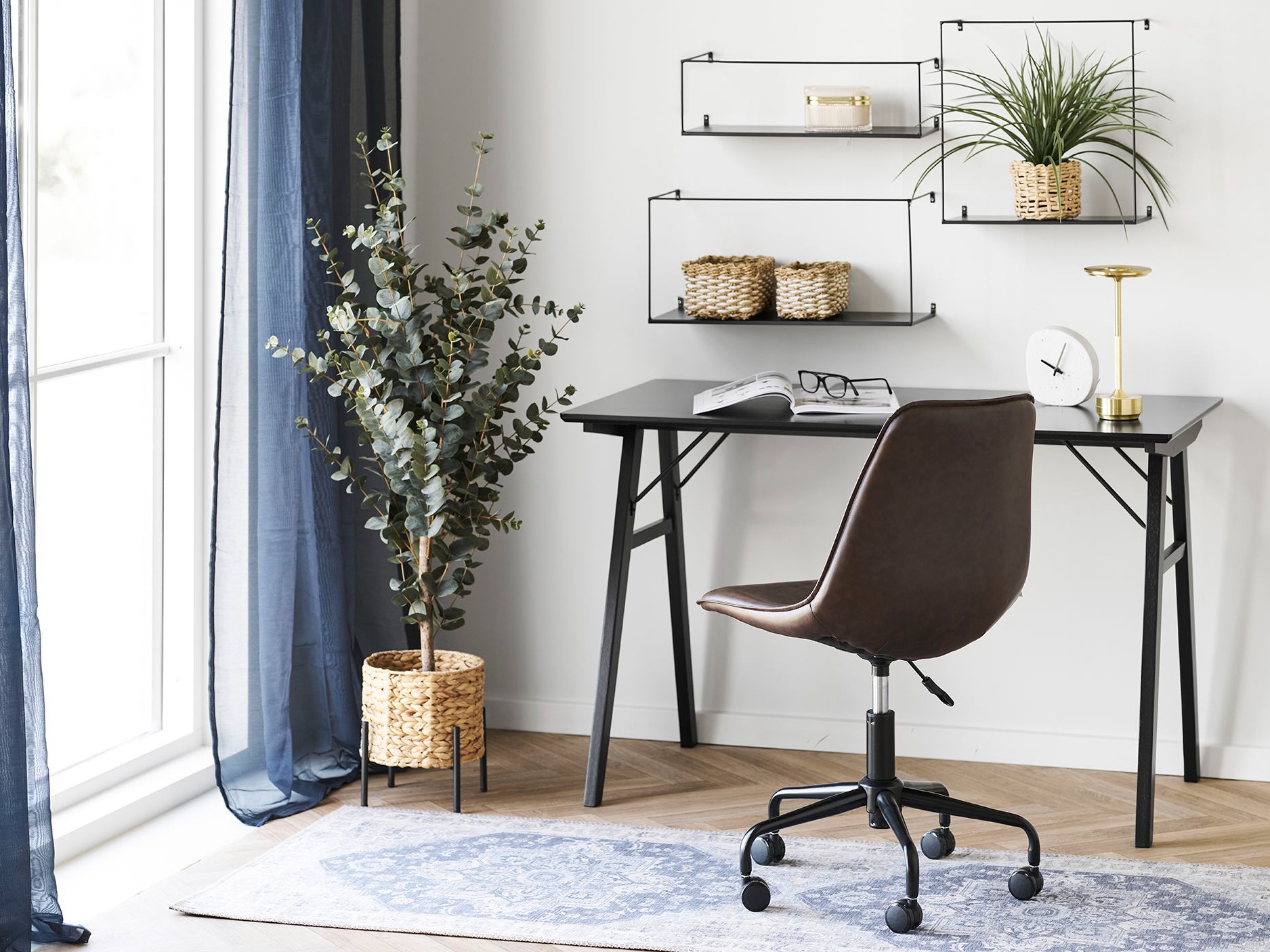 Bürotisch Brea 109 (Schwarz)