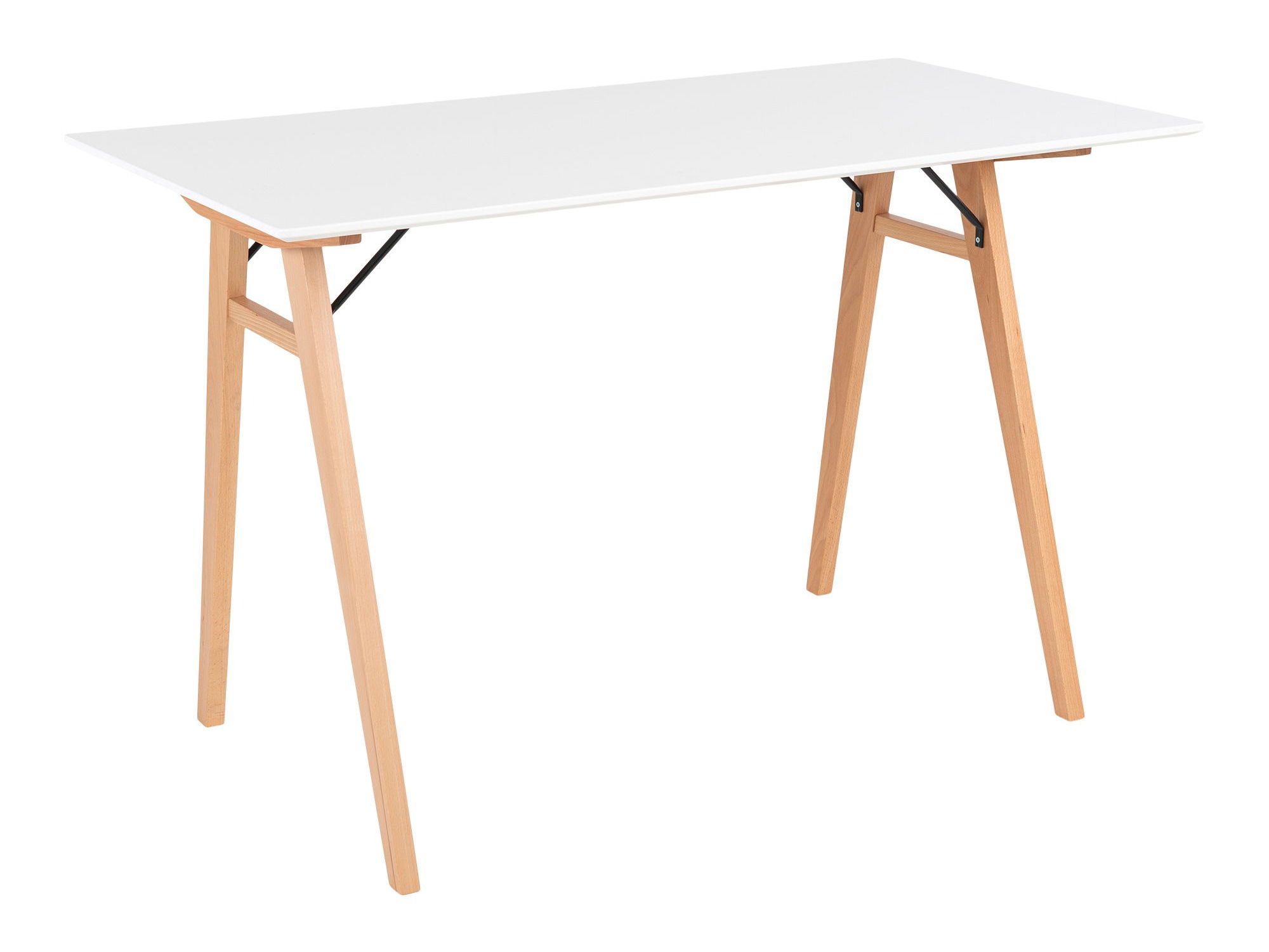 Bürotisch Brea 109 (Weiss + Eichenholzoptik)