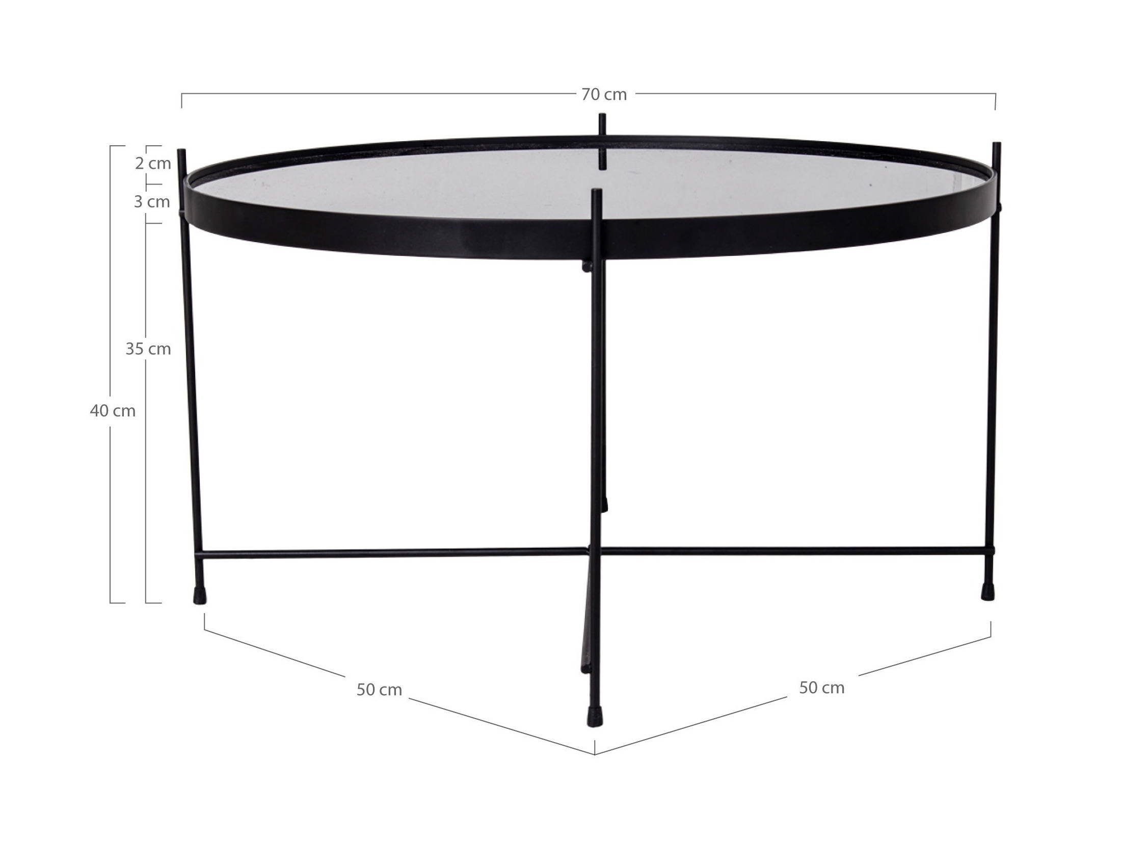 Couchtisch Brea 128 (Gold)