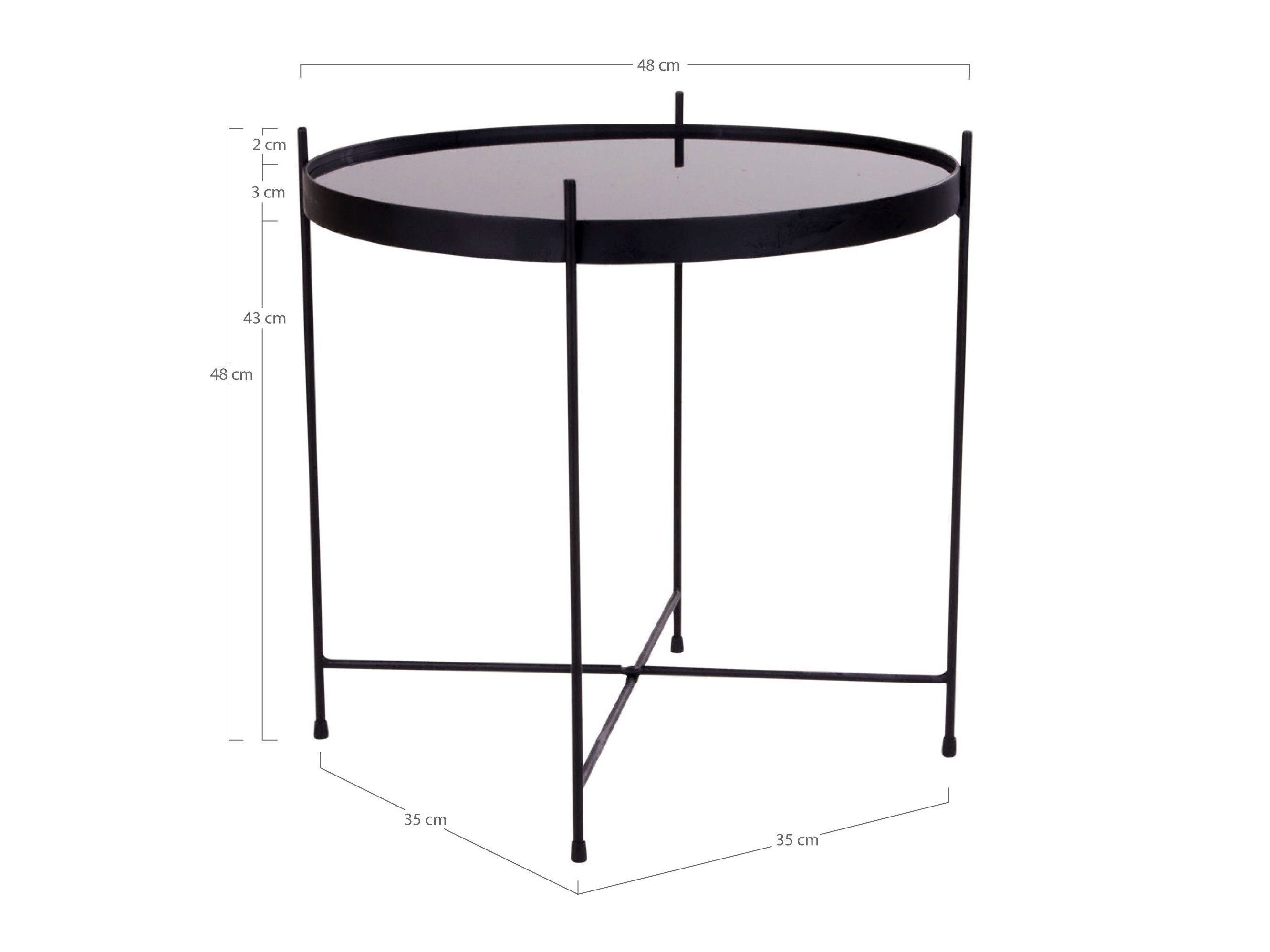 Couchtisch Brea 129 (Schwarz)