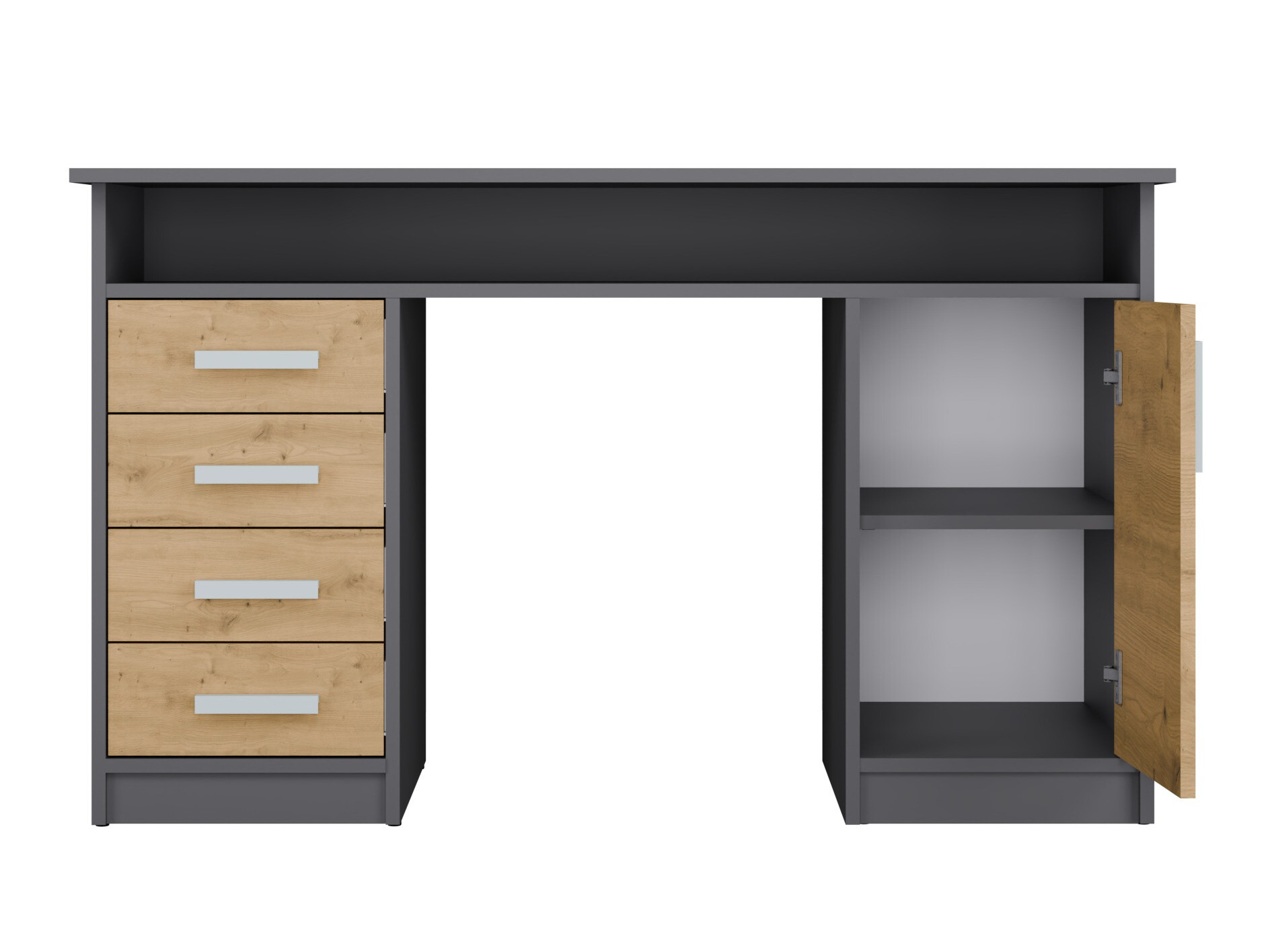 Bürotisch Mandeville 329 (Artisan Eichenholzoptik + Anthrazit)
