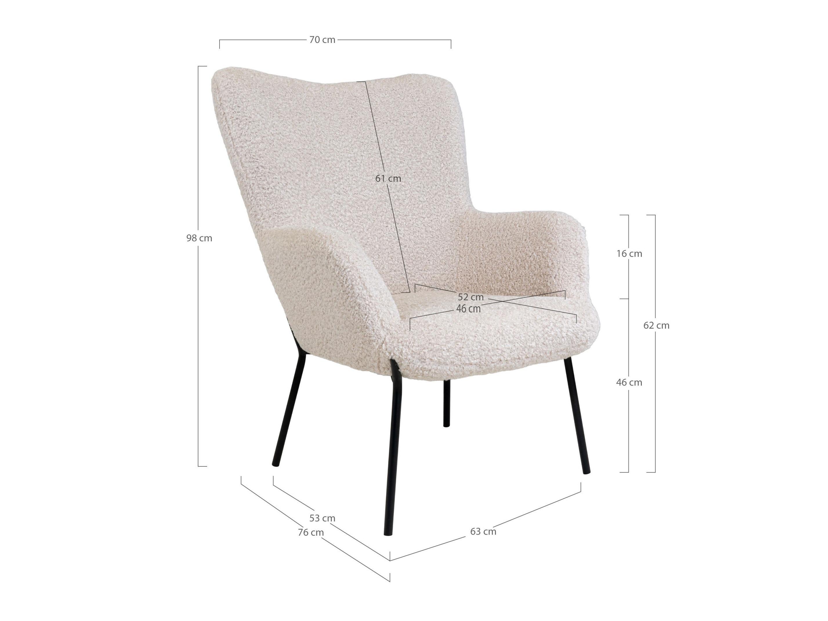 Sessel Brea 177 (Weiss)