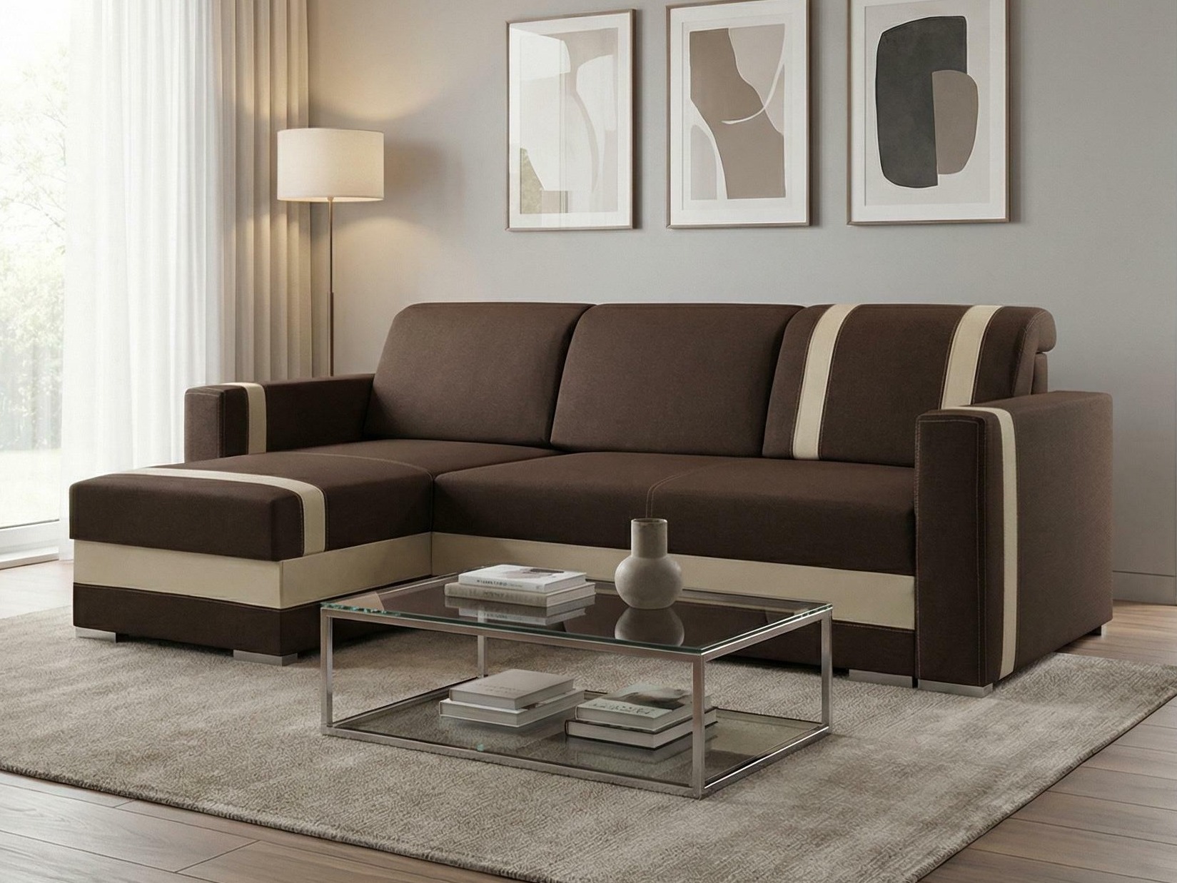 Ecksofa Edinburg 101 (Inari 28 + Cayenne 1112)