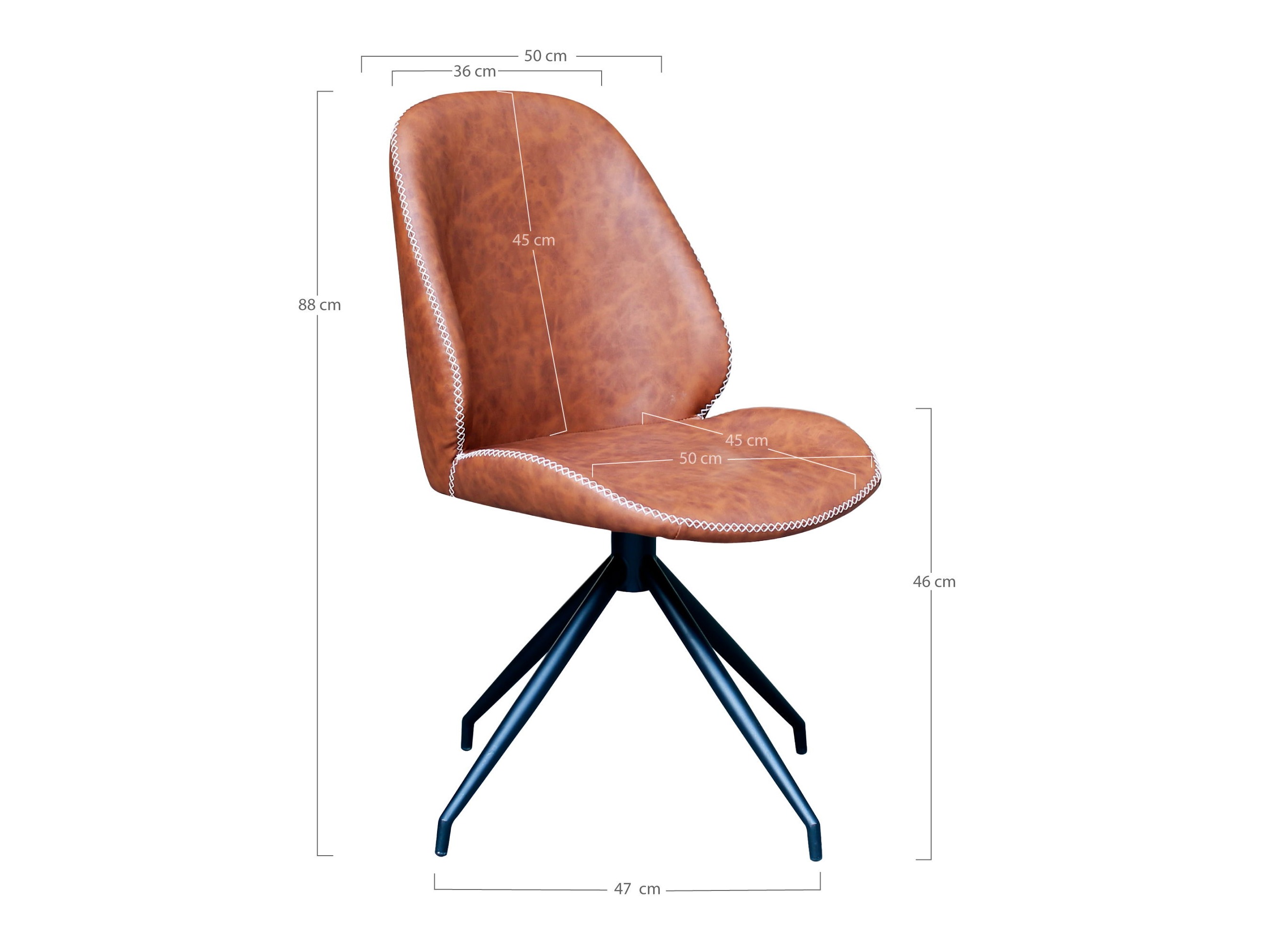 Stuhl Brea 194 (Braun)