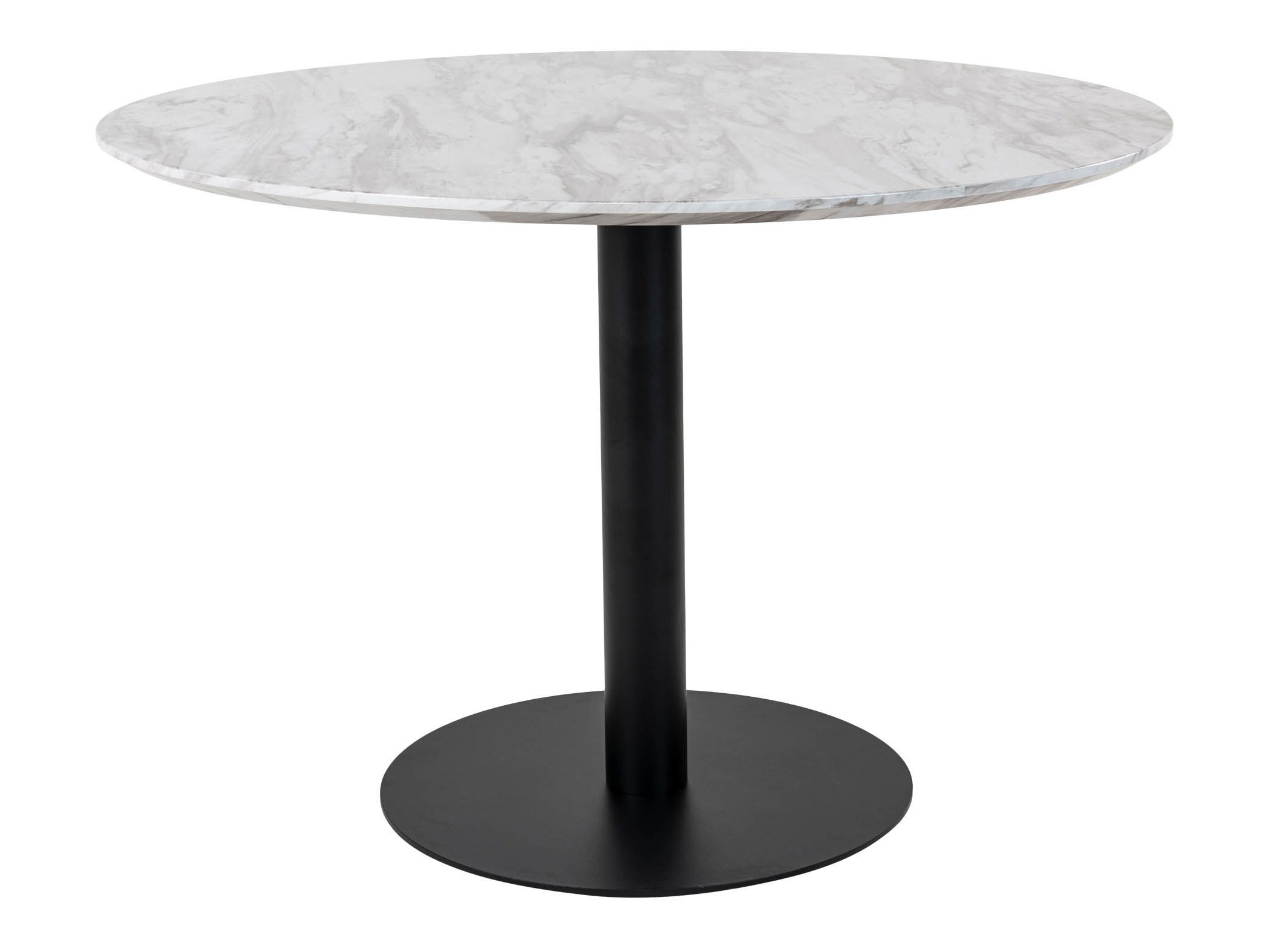 Tisch Elbelia 103 (Schwarz + Weisser Marmor)