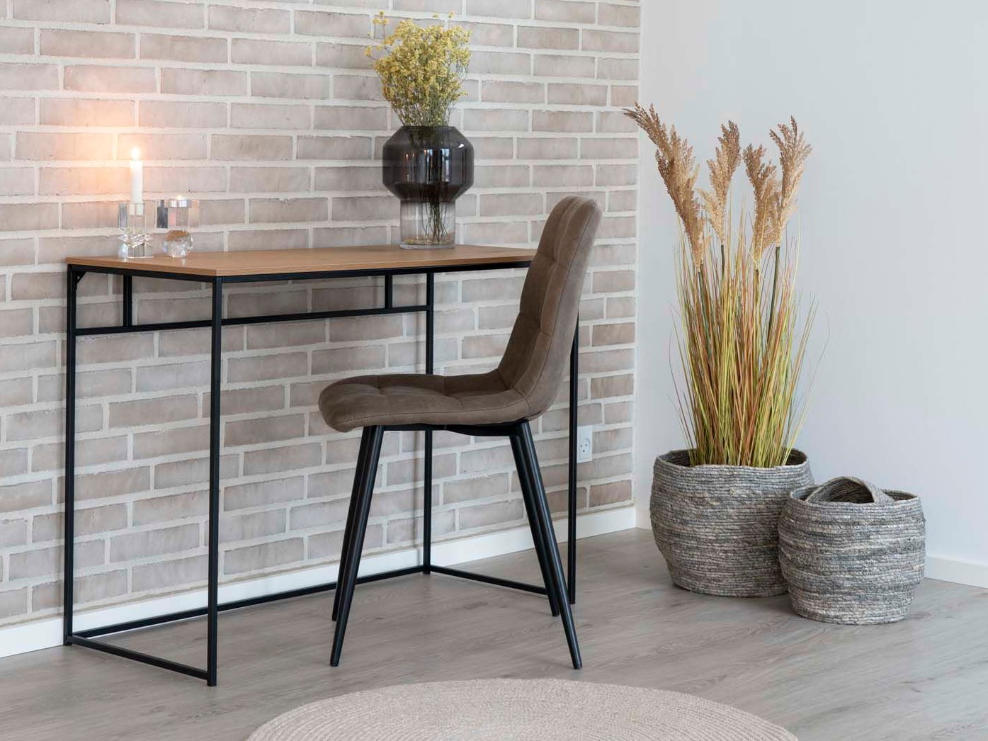 Stuhl Brea 227 (Schwarz + Hellbraun)