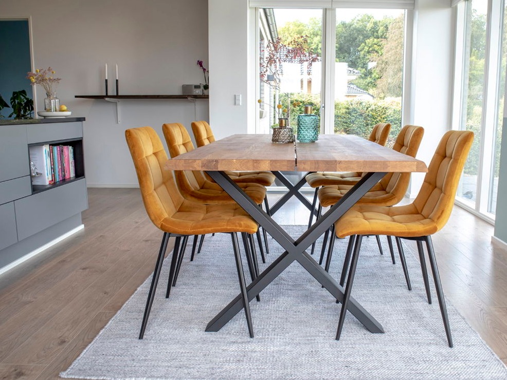Stuhl Brea 227 (Schwarz + Senf)