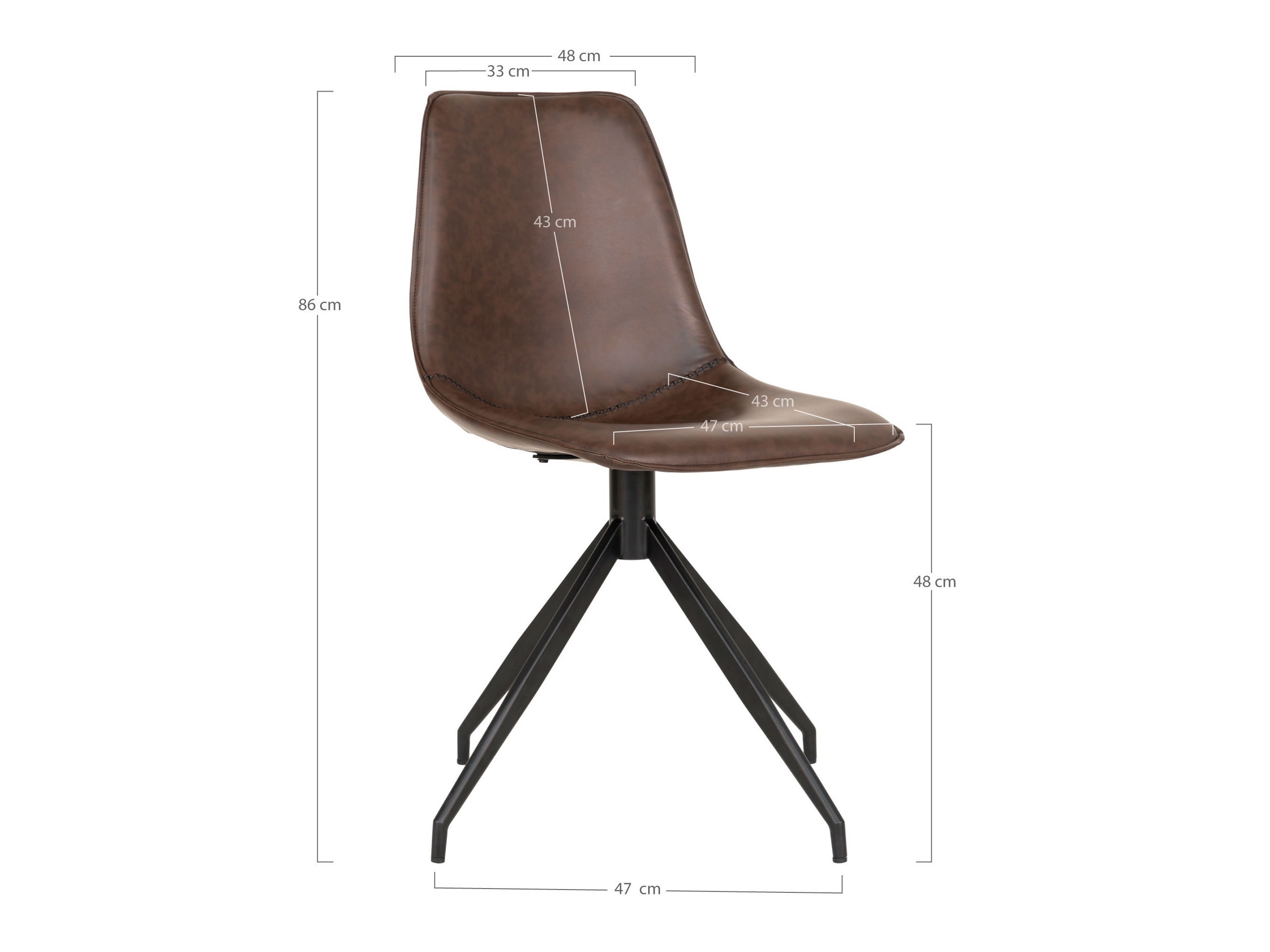 Stuhl Brea 238 (Braun)