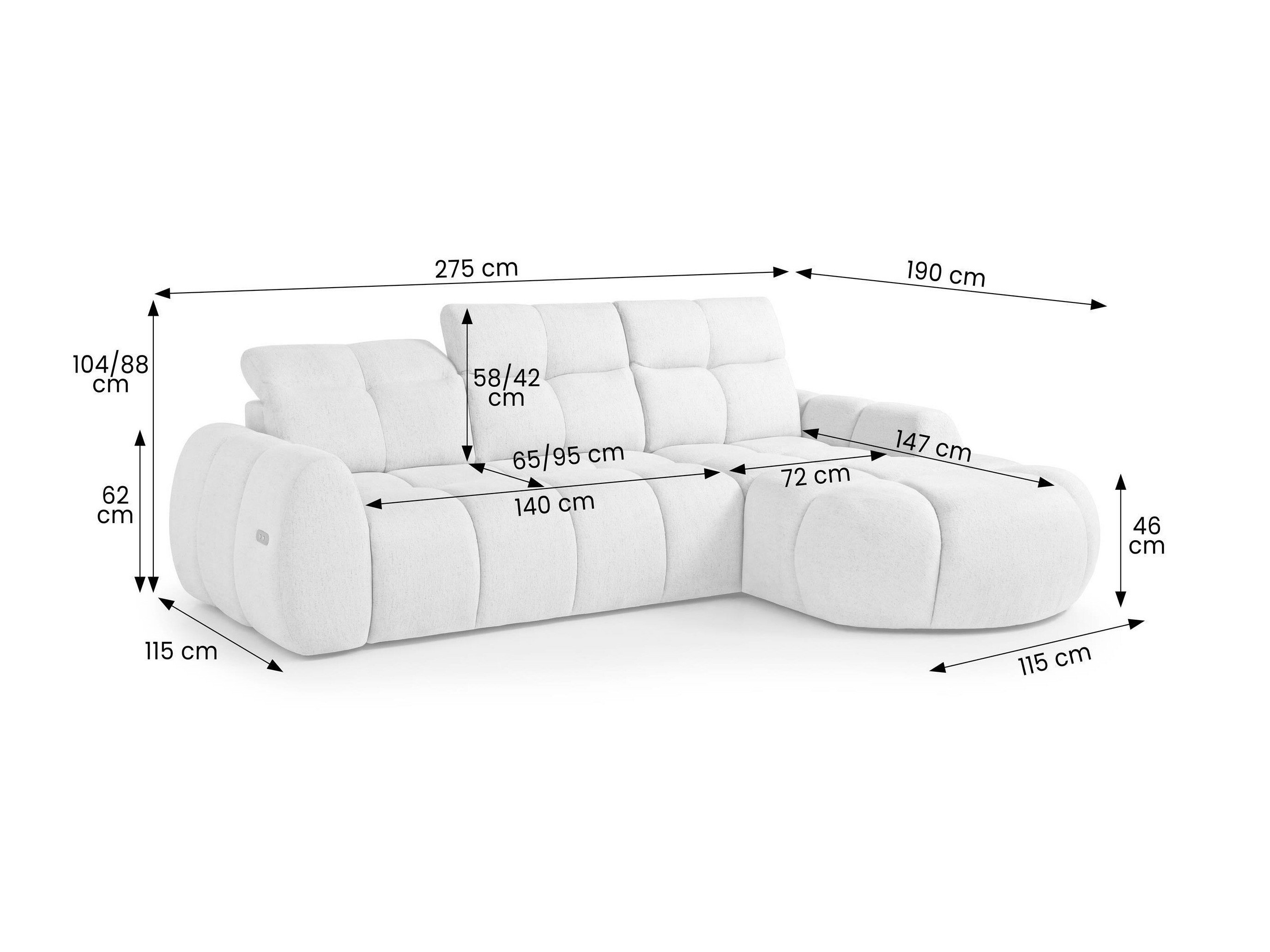 Ecksofa Margate 137 (Raven 86)