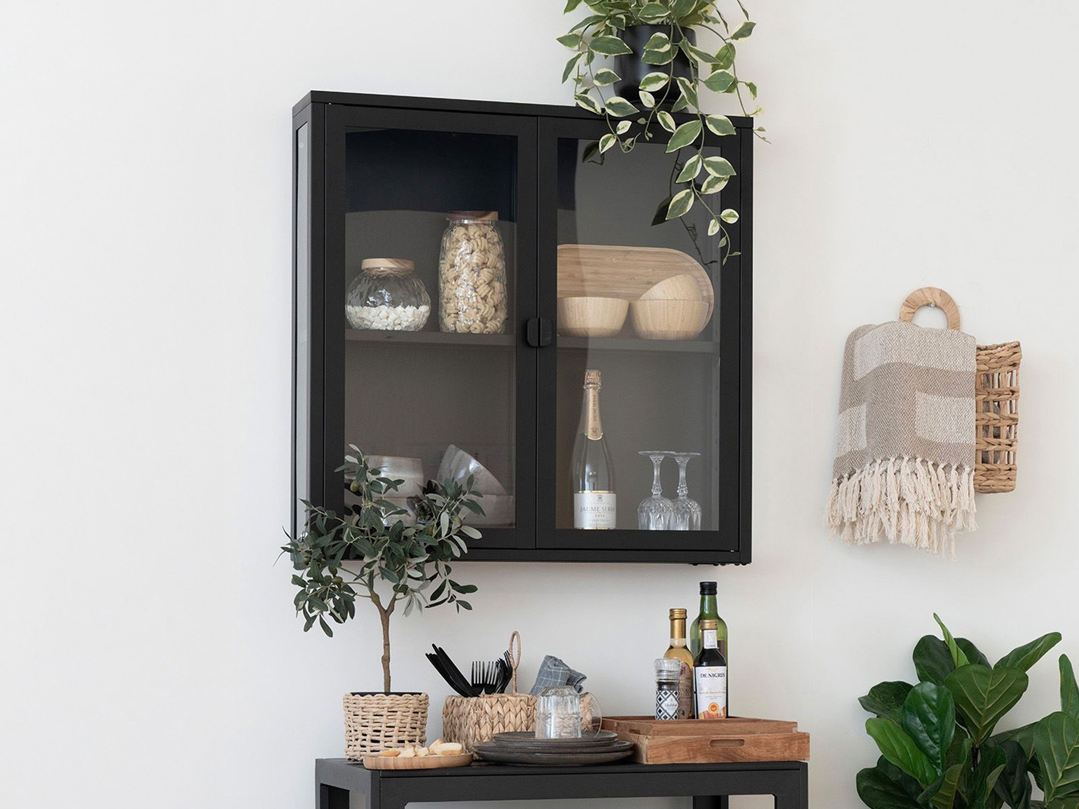Hängeschrank Romtolo 100 (Schwarz)