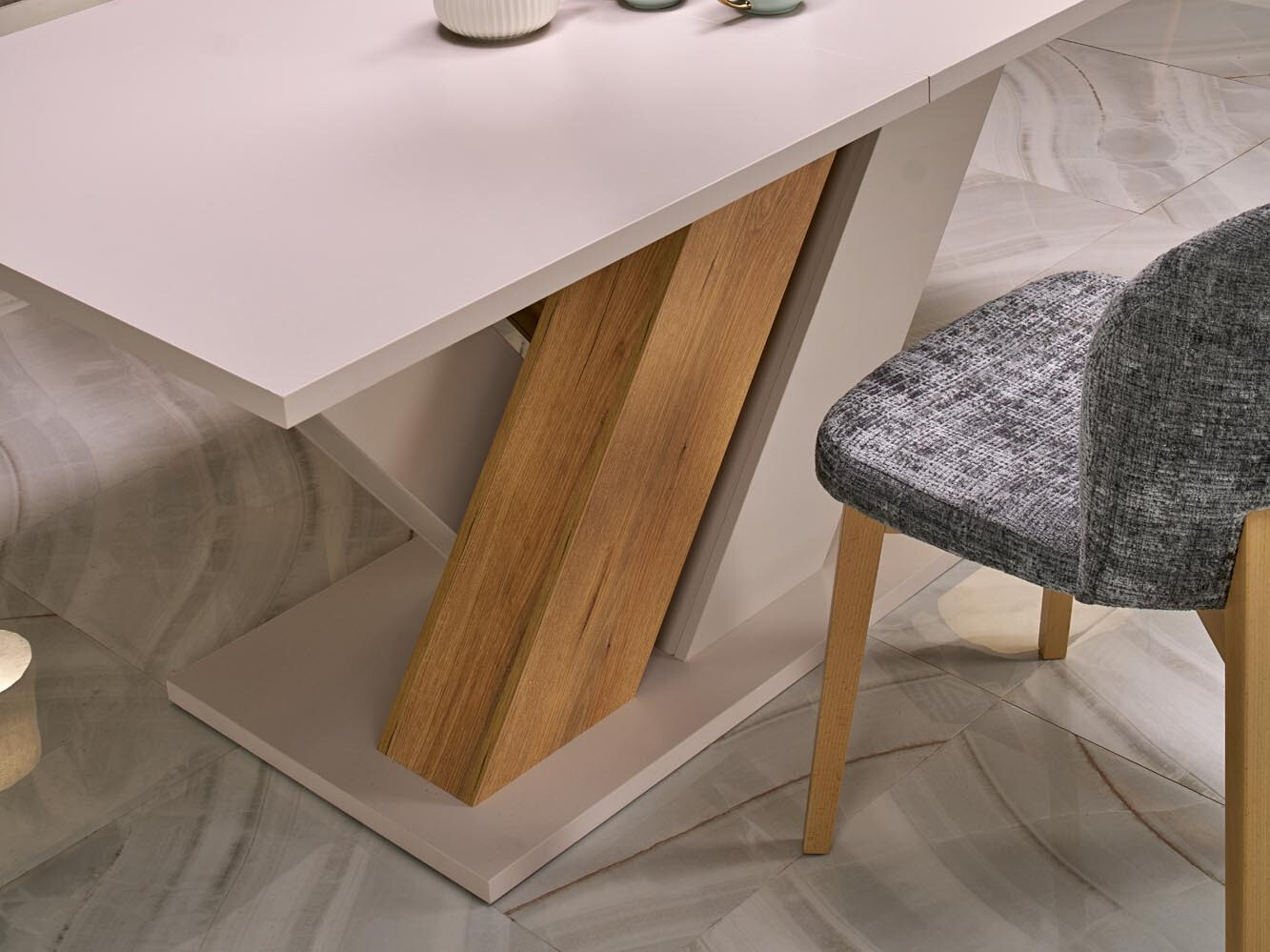 Tisch Houston 2091 (Kaschmir + Cremona-Eiche)