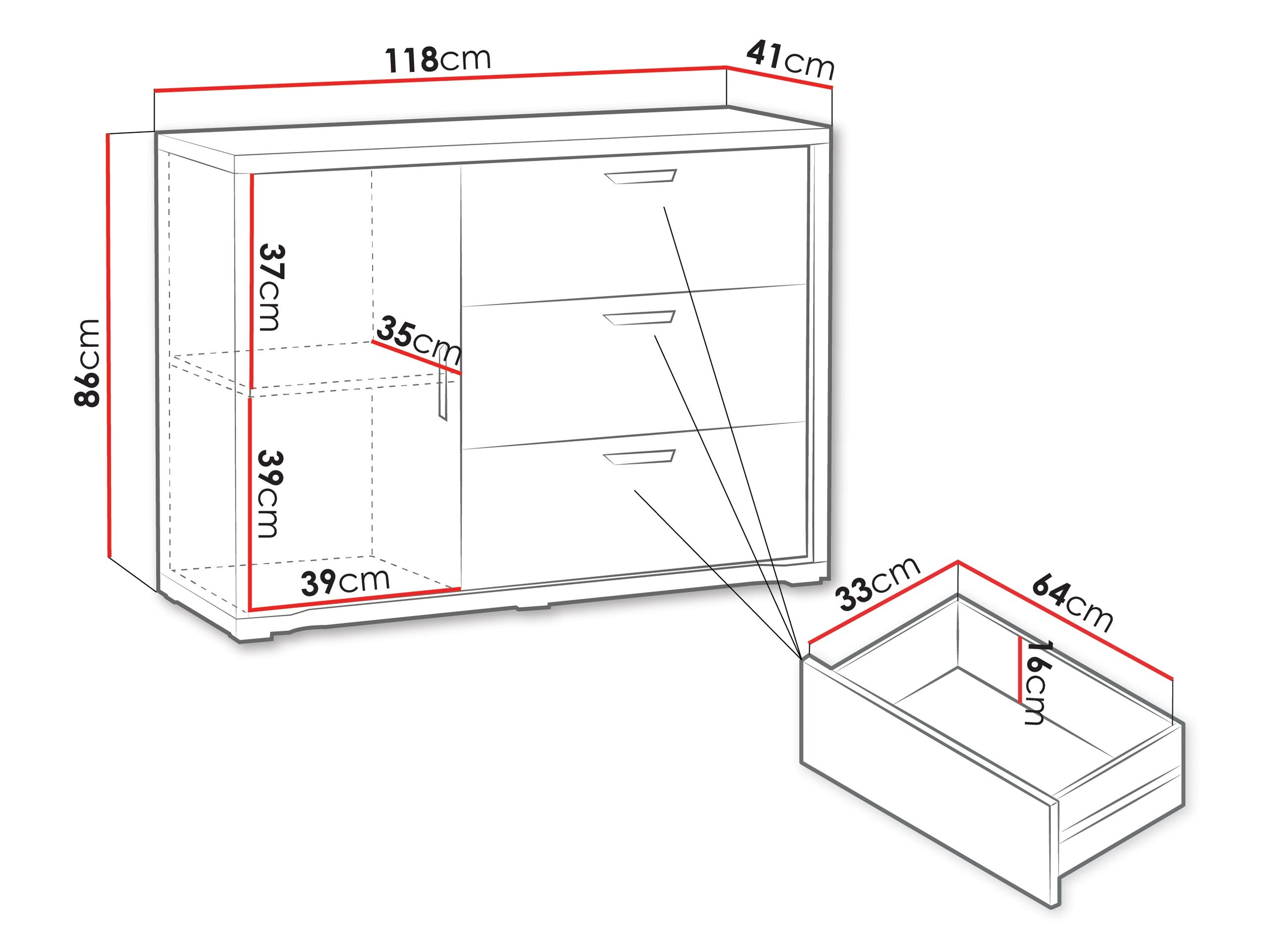 Kommoden Elisale 100