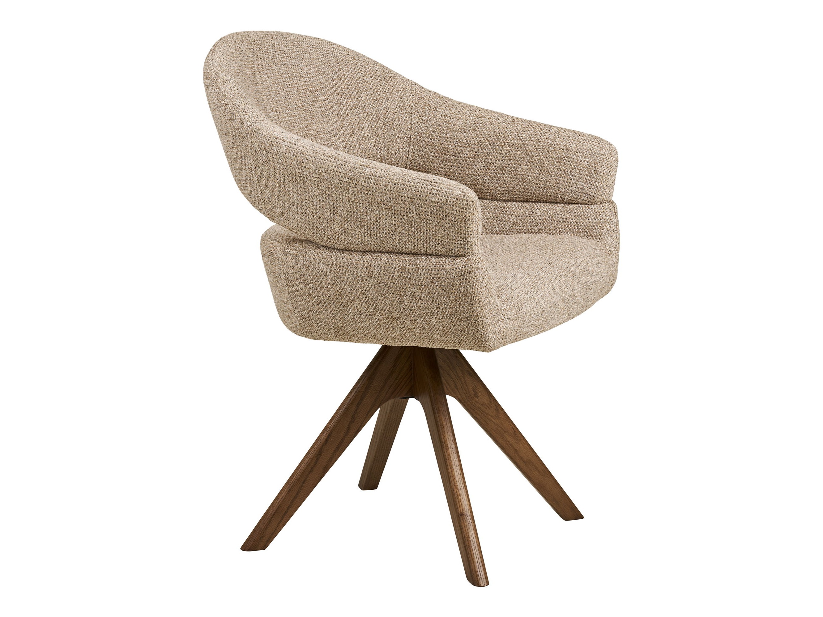 Stuhl Brea 239 (Beige + Eichenholzoptik dunkel)