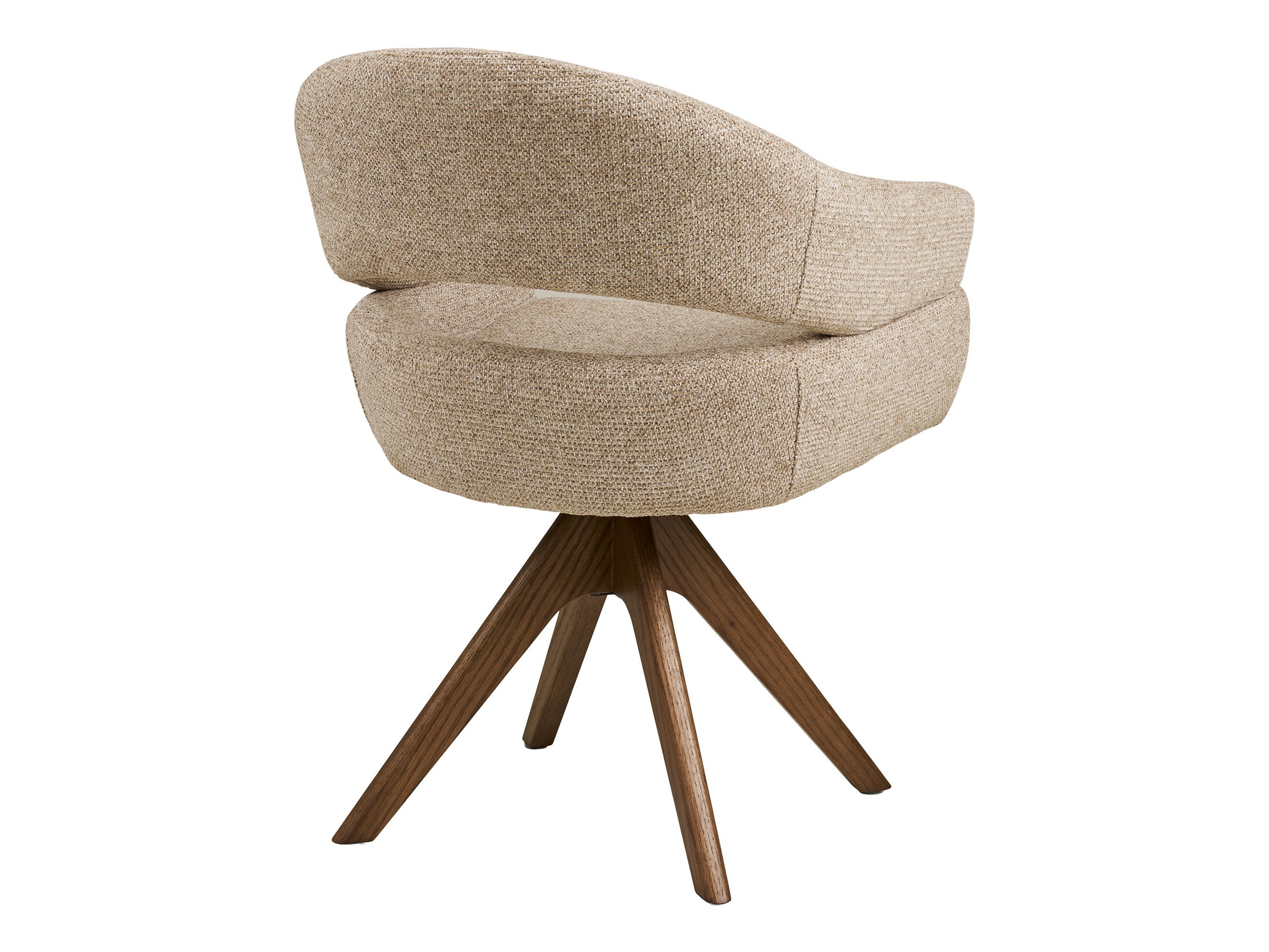 Stuhl Brea 239 (Beige + Eichenholzoptik dunkel)