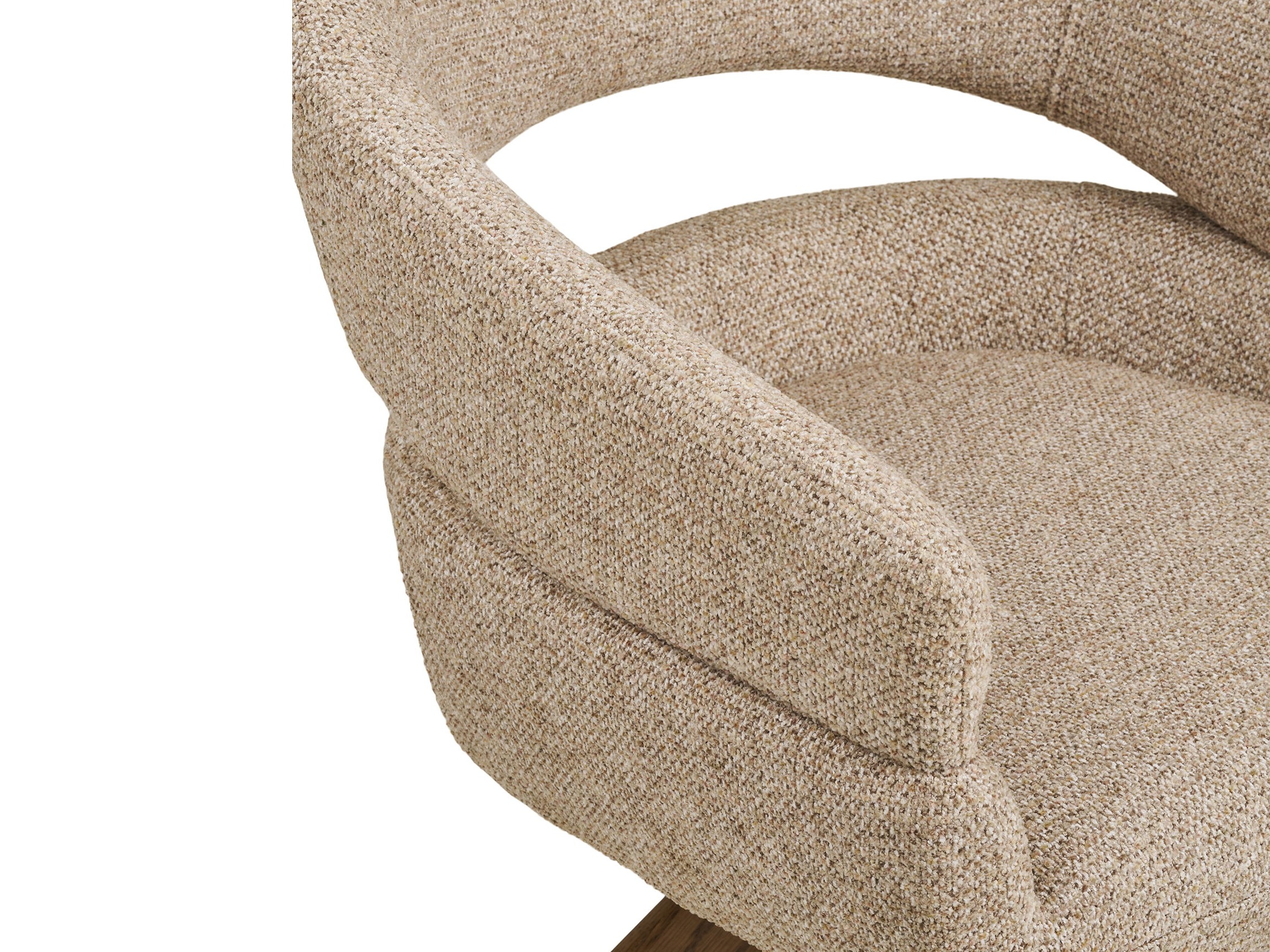 Stuhl Brea 239 (Beige + Eichenholzoptik dunkel)