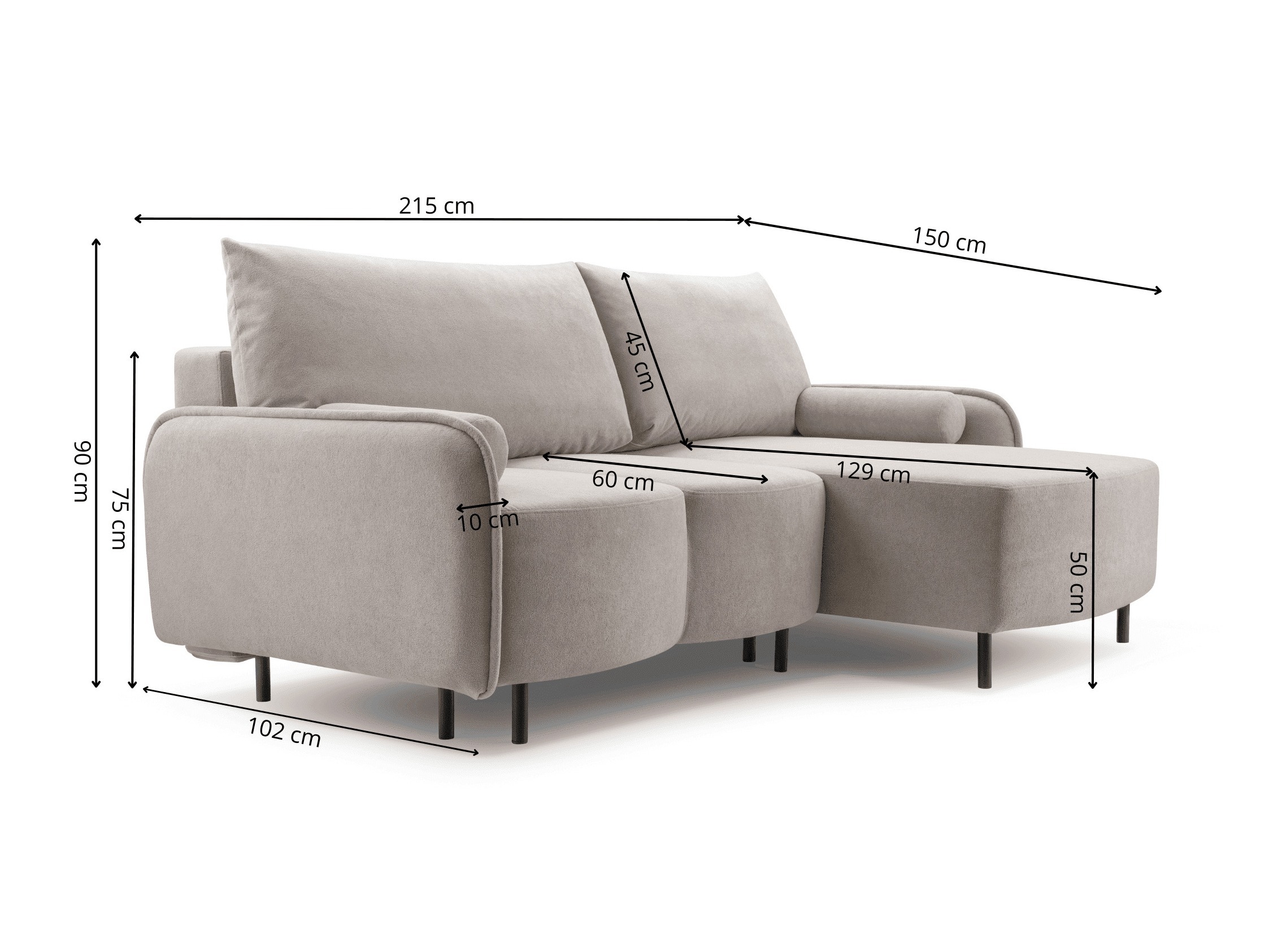 Ecksofa Lufkin 157 (Gerra 65)