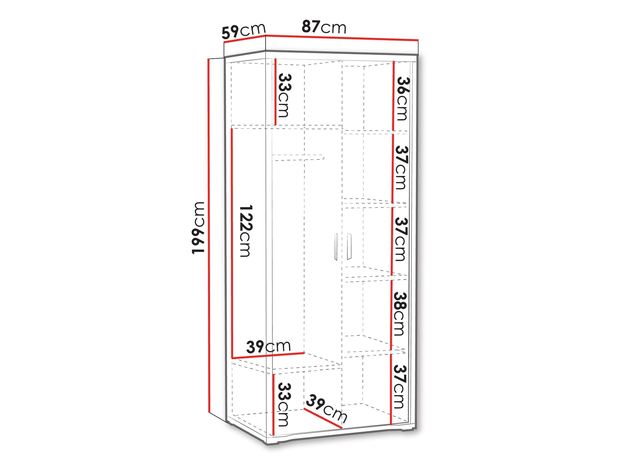 Kleiderschrank Elisale 107