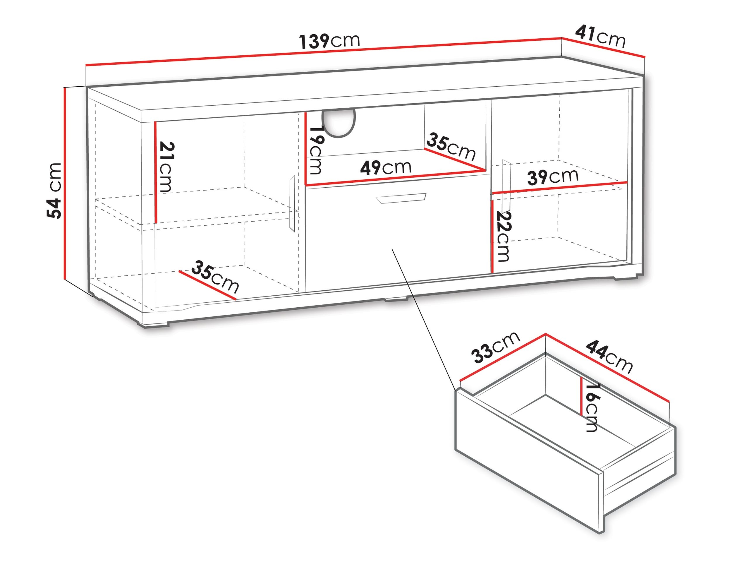 TV-Möbel Elisale 105