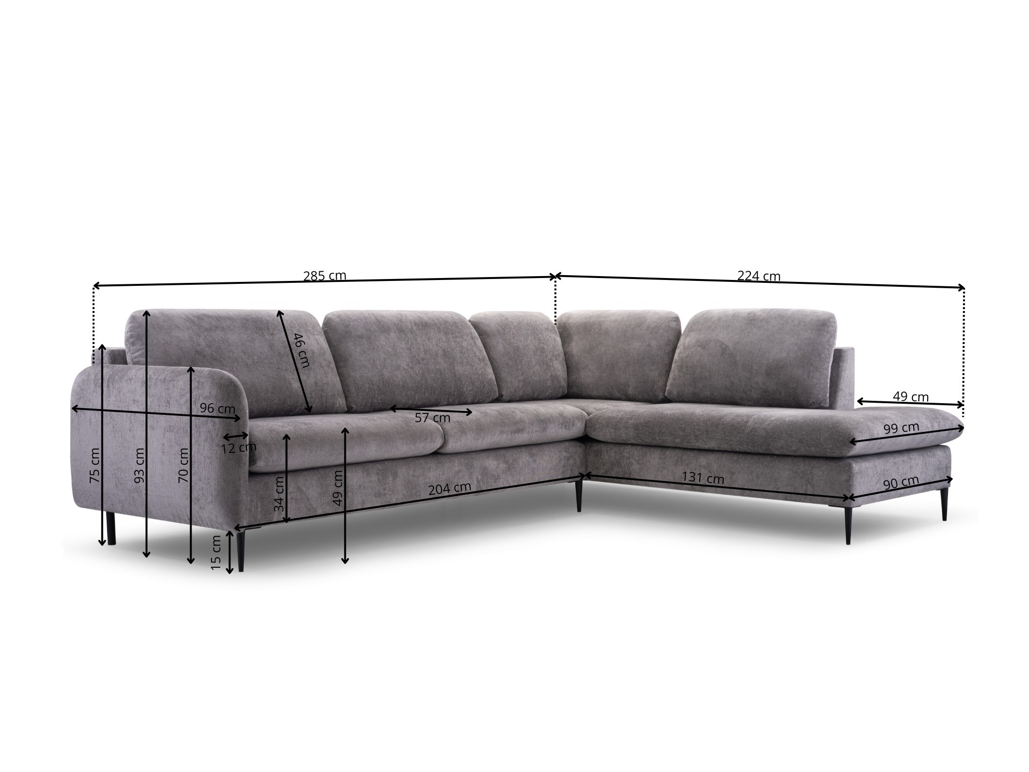 Ecksofa Lufkin 150 (Perfect Harmony 82)
