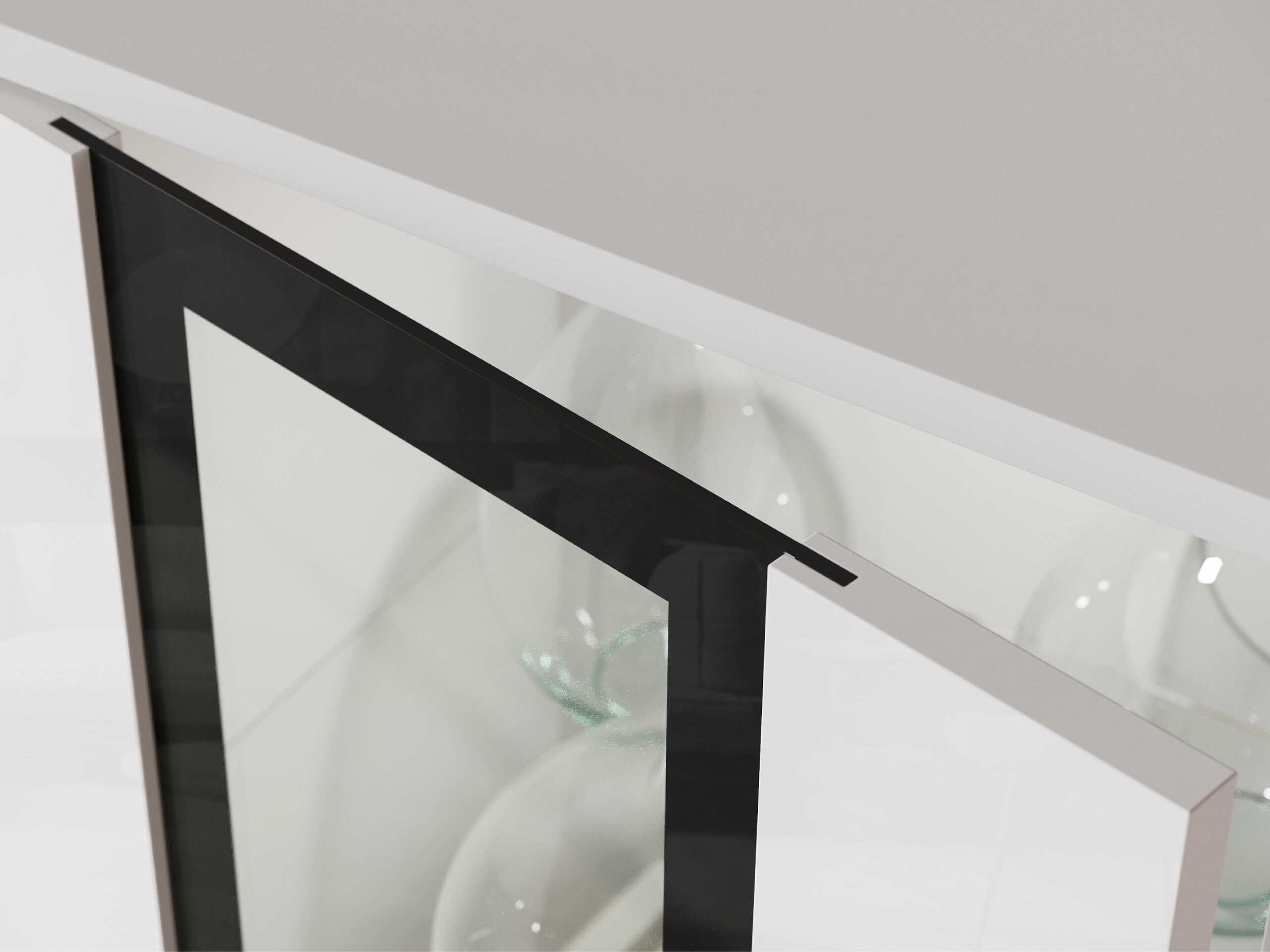 Wohnzimmer-Sets Torcame 103 (Weiss + Weiss glänzend)