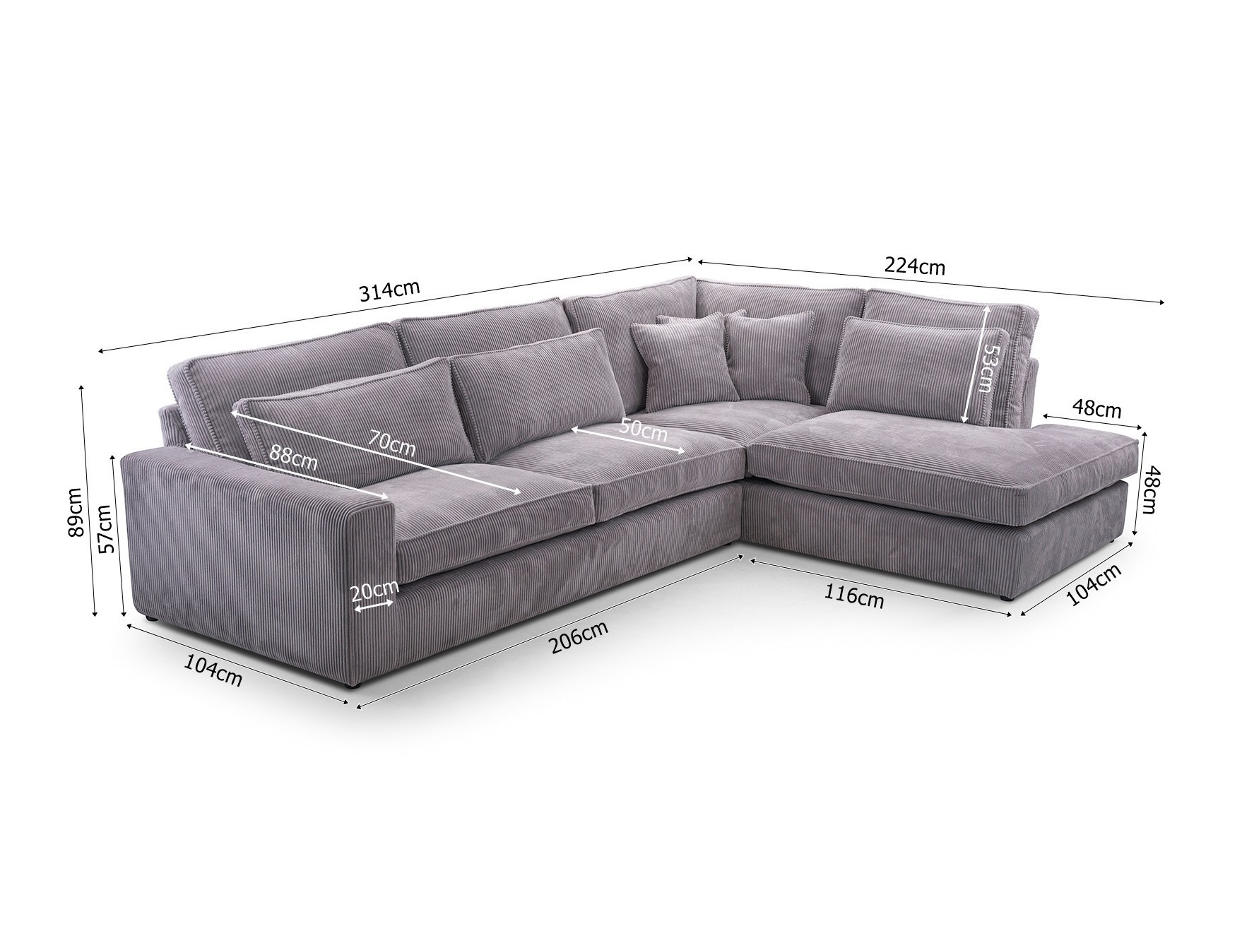 Ecksofa Somava 100 (Lincoln 86)