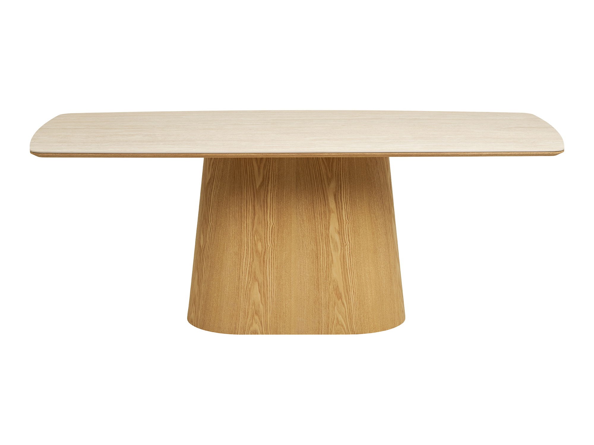 Tisch Brea 269 (Eichenholzoptik + Hell Travertine)