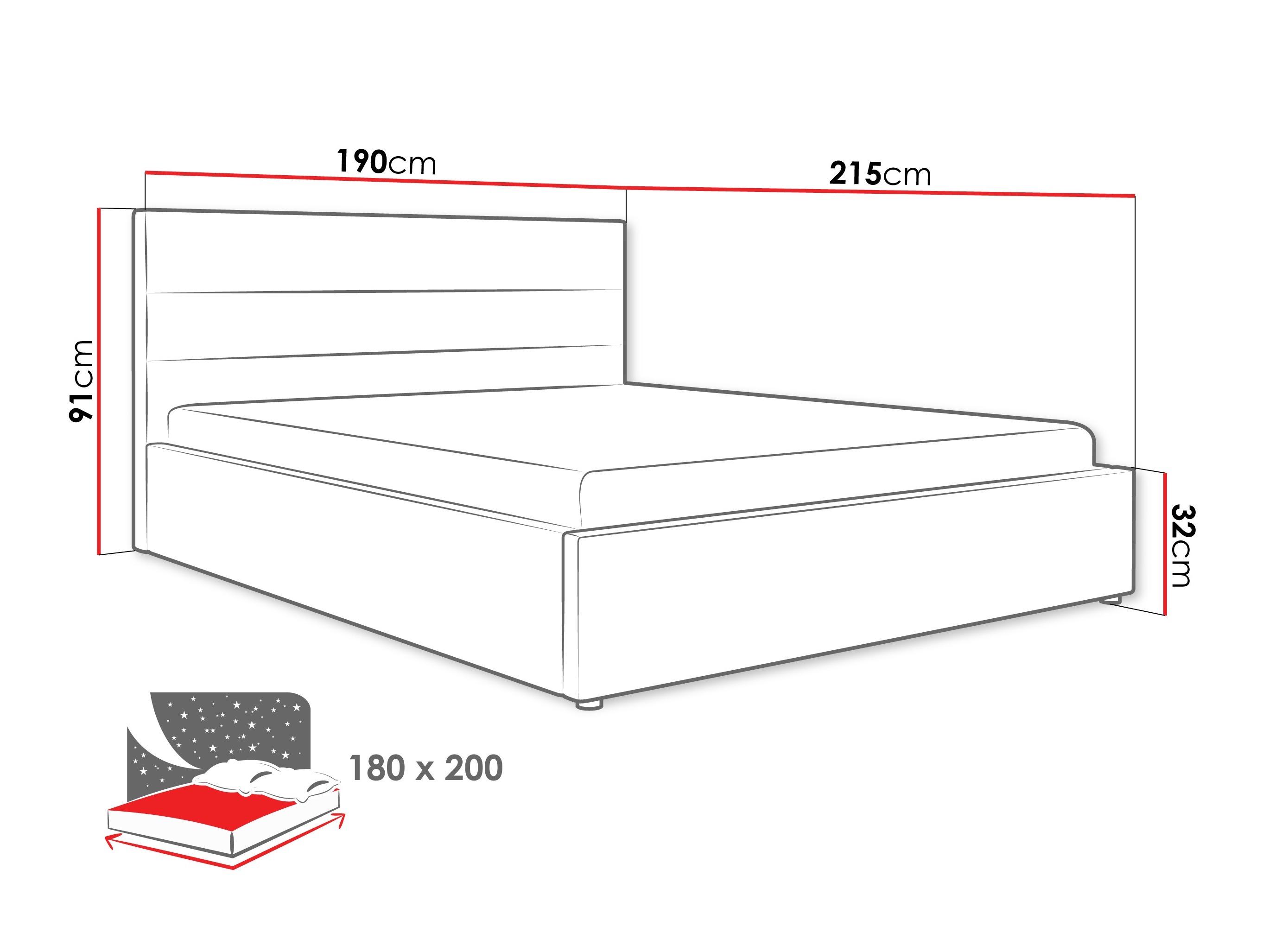 Bett Comfivo Fabos (Hlr 05)