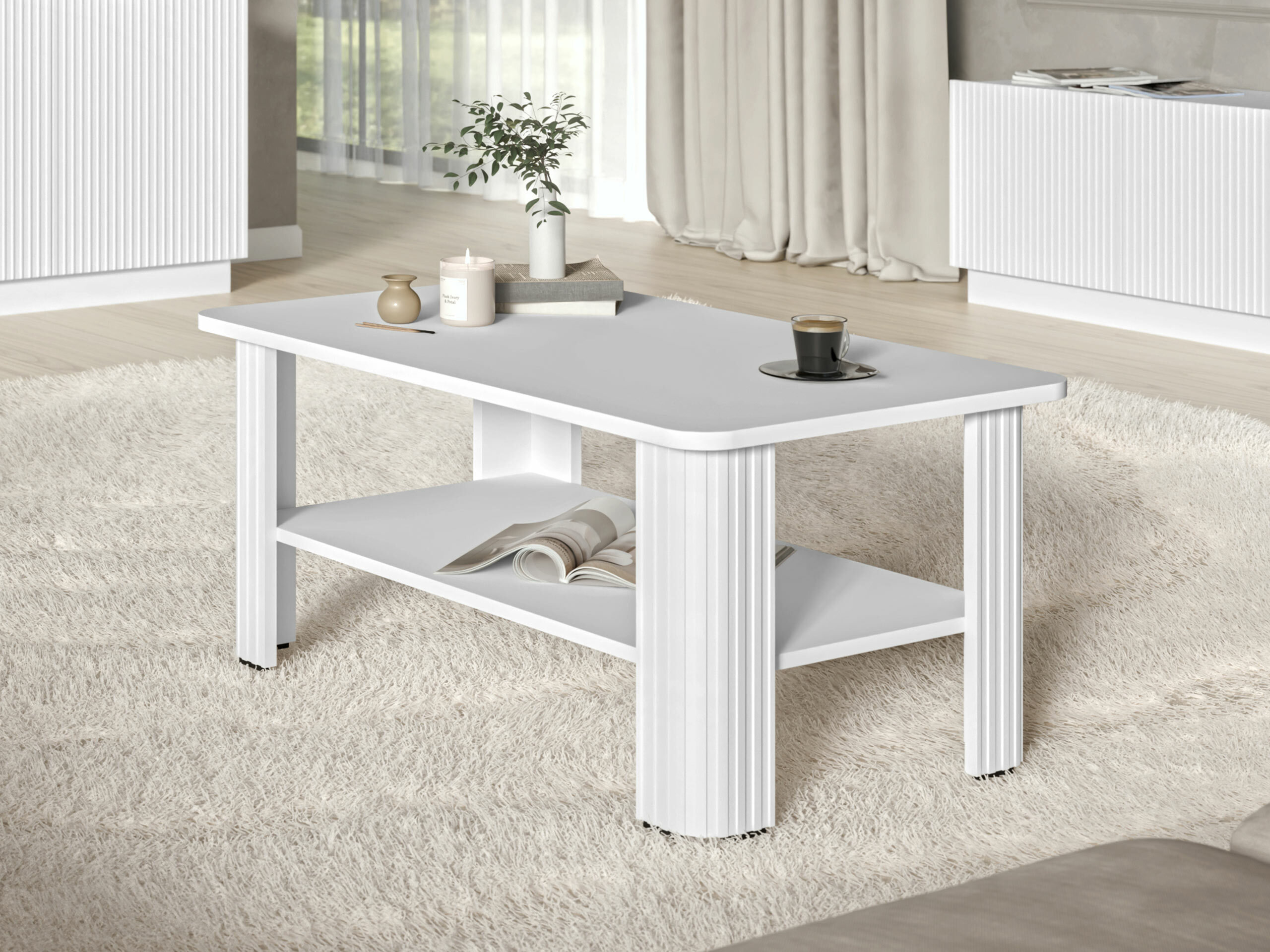 Couchtisch Charlotte 213 (Weiss)