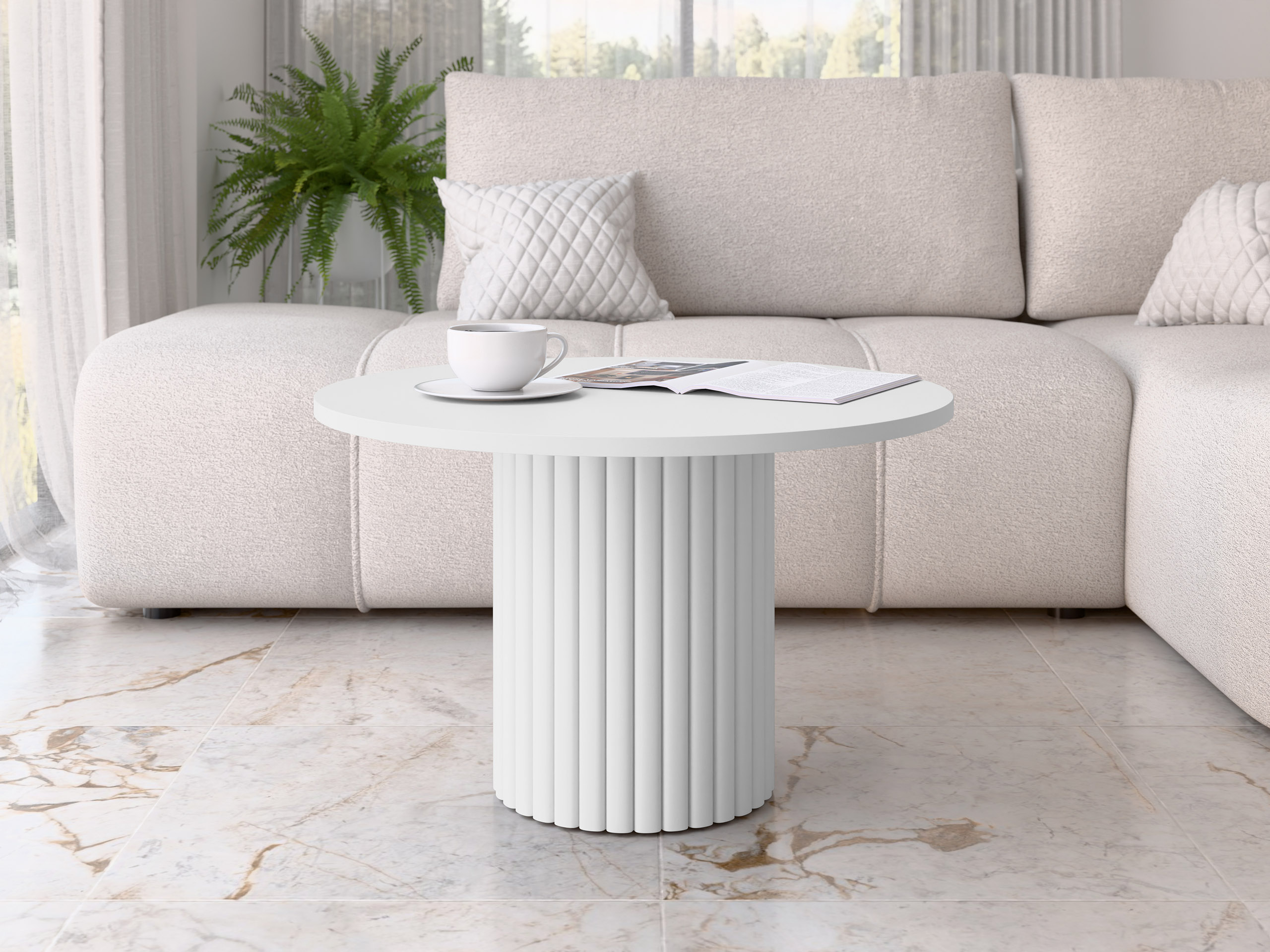 Couchtisch Dearborn 107 (Weiss)