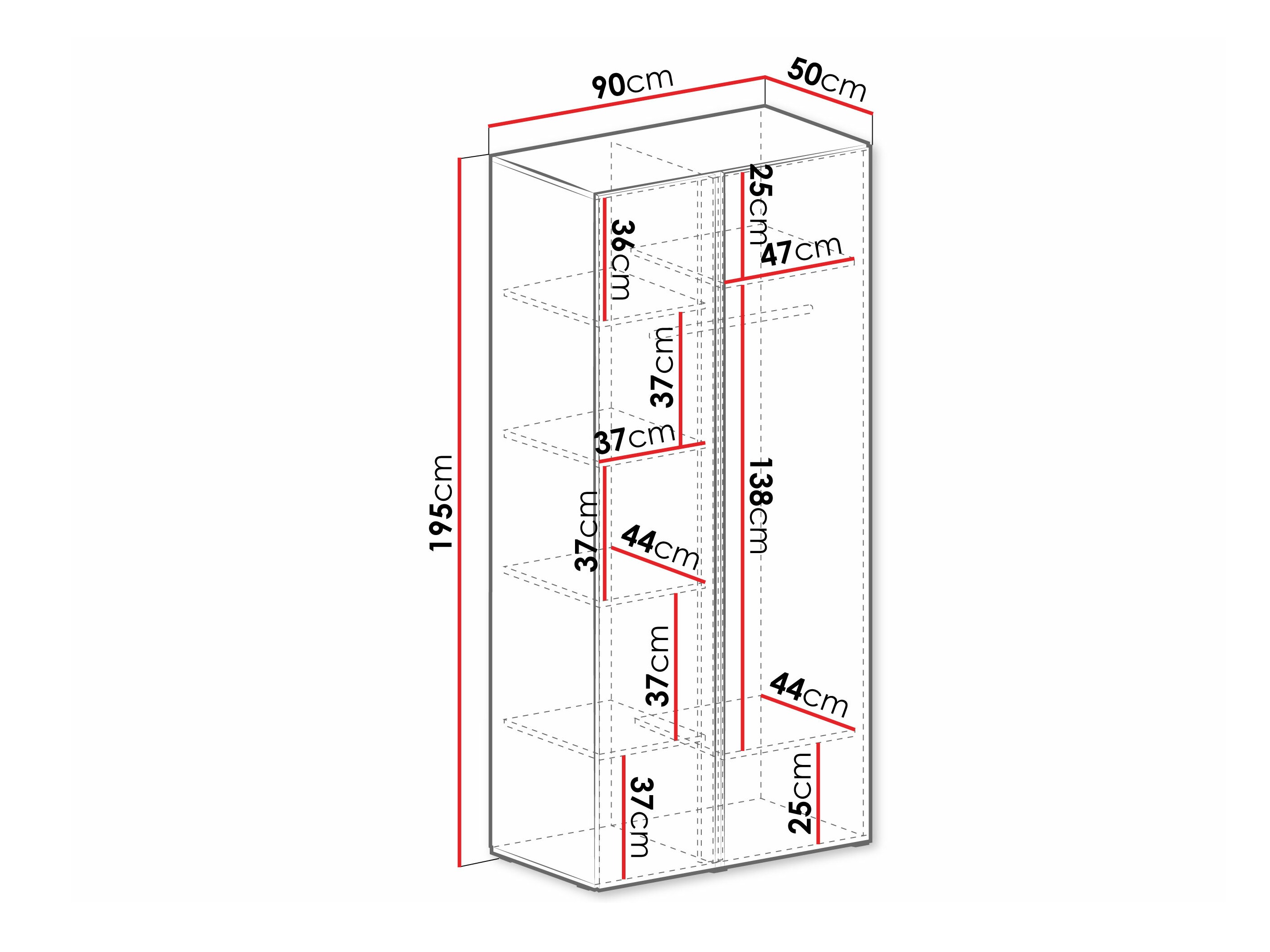 Kleiderschrank Fiosono 102 (Staubiges Grün + Eichenholzoptik)