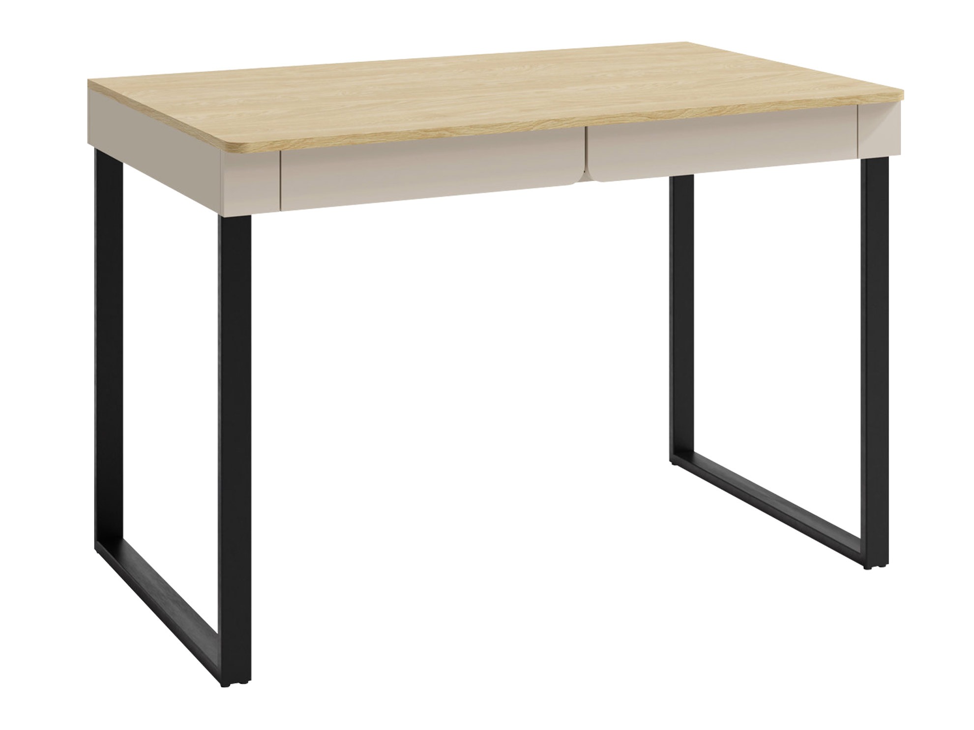 Bürotisch Fiosono 109 (Beige + Eichenholzoptik hell)