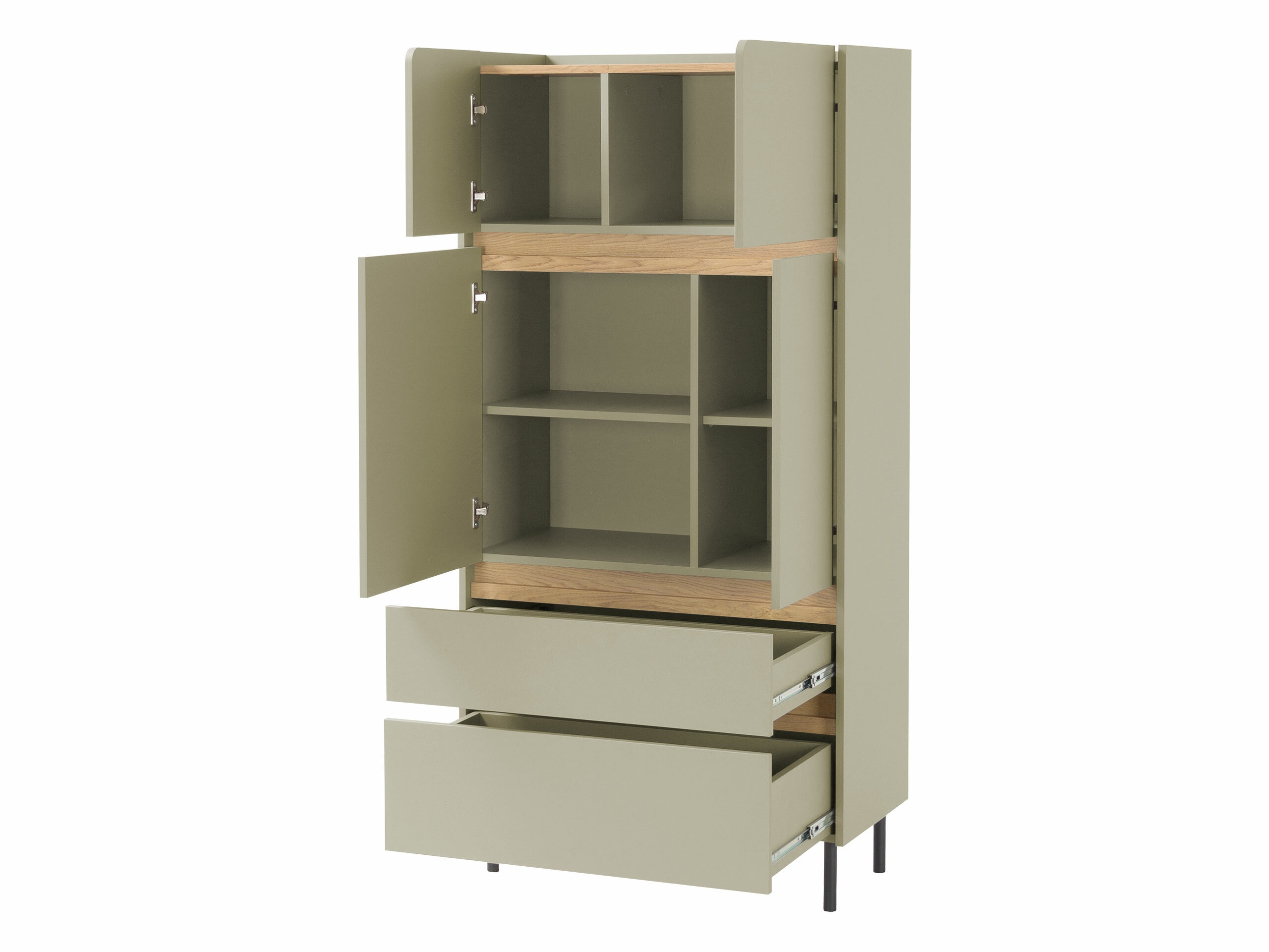 Regal Fiosono 104 (Beige + Eichenholzoptik hell)