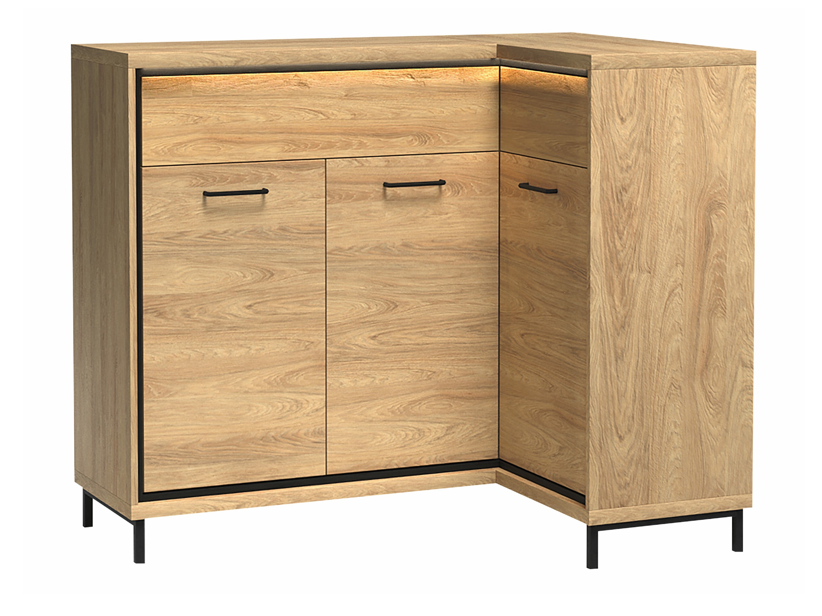 Eckige Kommode Etrmoni 106 (Helles Holz)