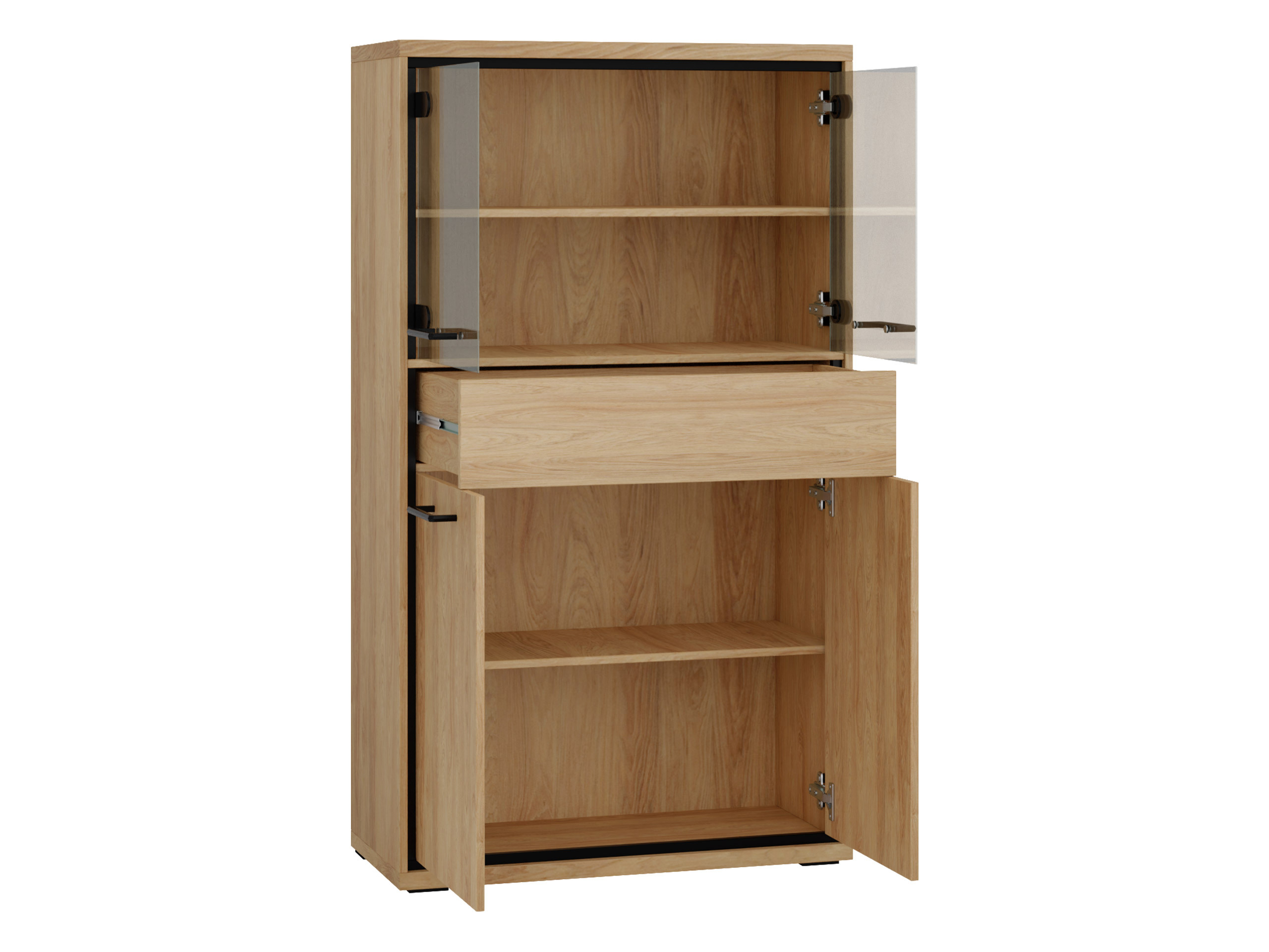 Regal Etrmoni 107 (Helles Holz + Eichenholzoptik)