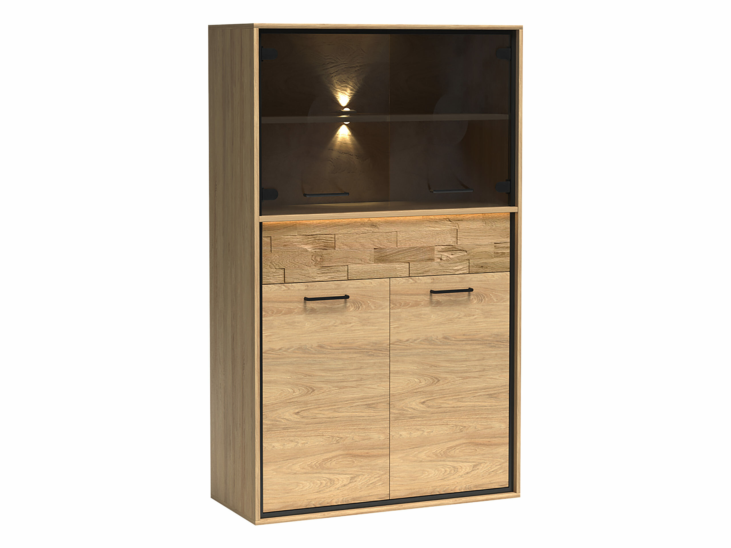 Regal Etrmoni 107 (Helles Holz + Eichenholzoptik)