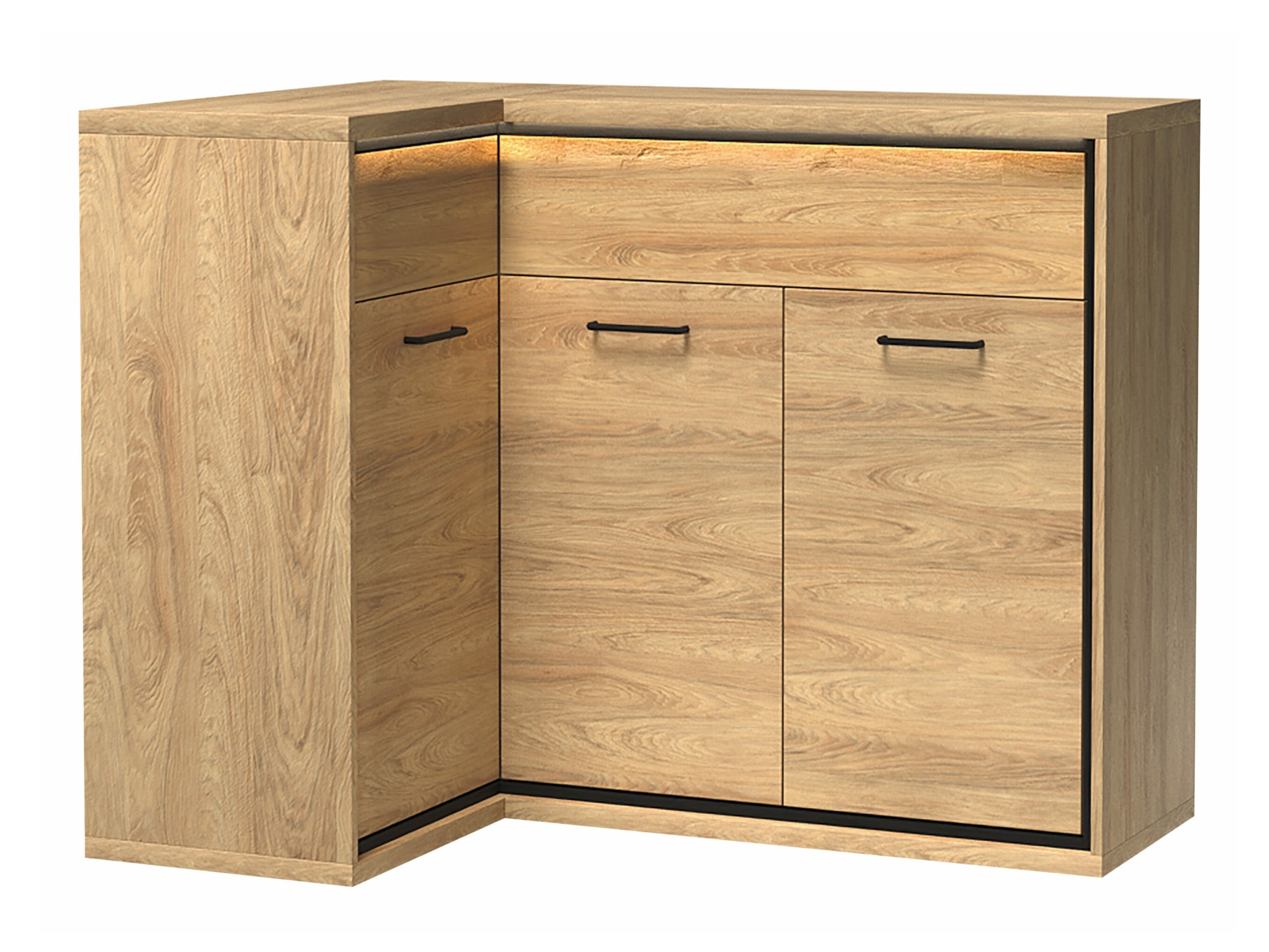Eckige Kommode Etrmoni 121 (Helles Holz)