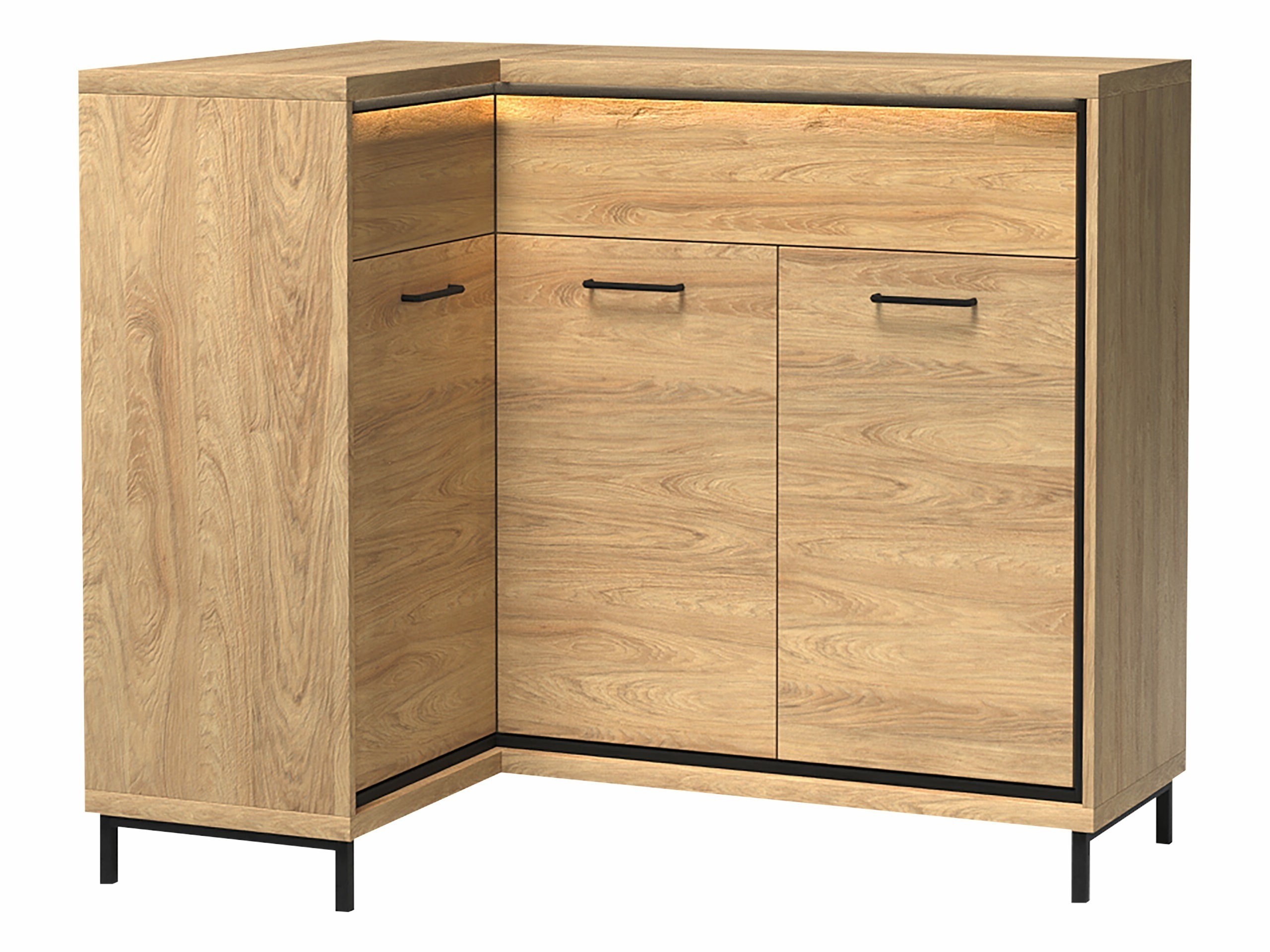 Eckige Kommode Etrmoni 121 (Helles Holz)