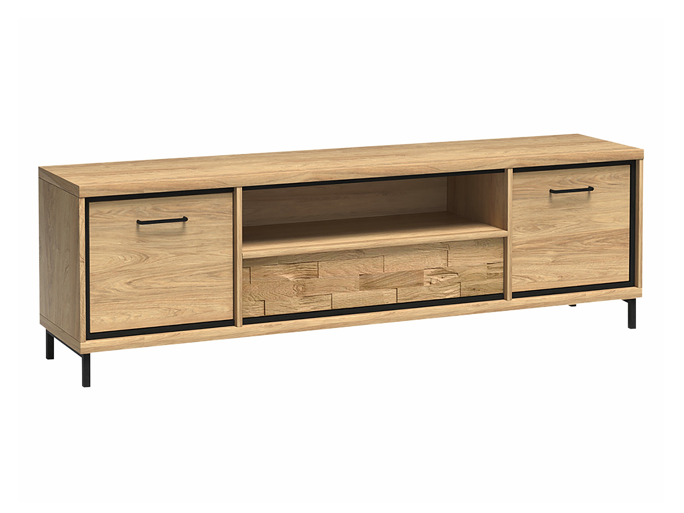 TV-Möbel Etrmoni 111 (Helles Holz + Eiche)