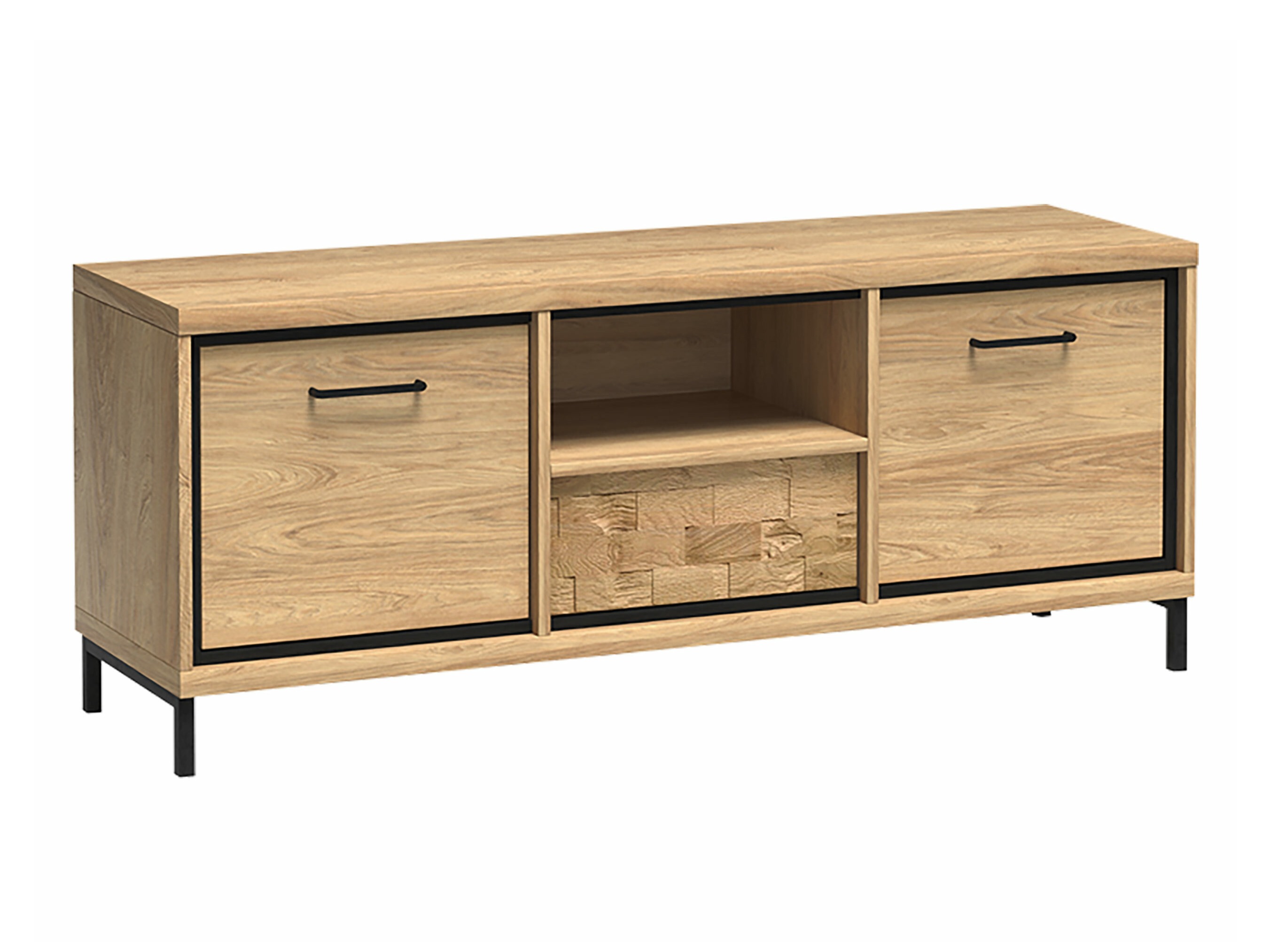 TV-Möbel Etrmoni 112 (Helles Holz + Eiche)